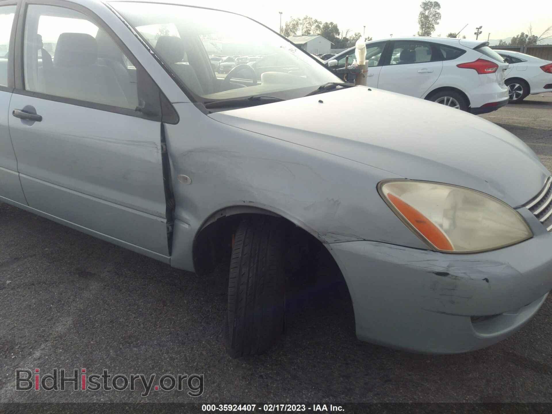 2006 MITSUBISHI LANCER - VIN: JA3AJ26E96U054977 - Фото 6