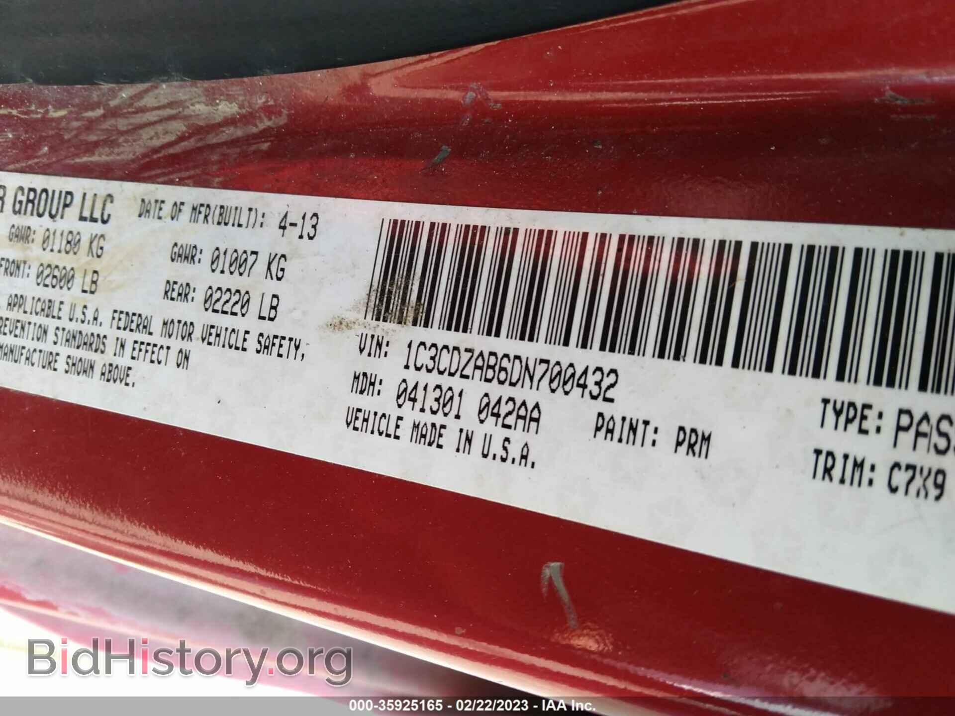 2013 DODGE AVENGER - VIN: 1C3CDZAB6DN700432 - Photo 9