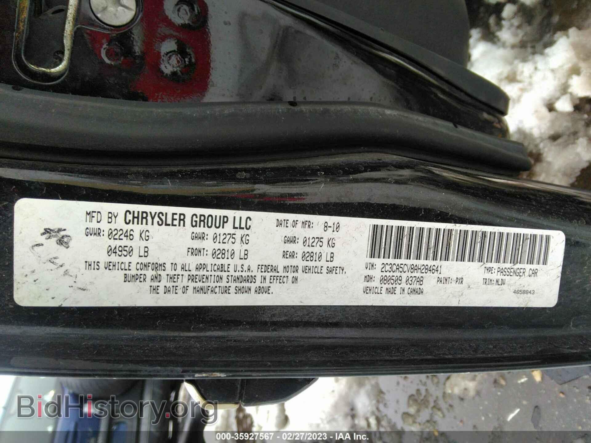 2010 CHRYSLER 300 - VIN: 2C3CA5CV8AH284641 - Photo 9