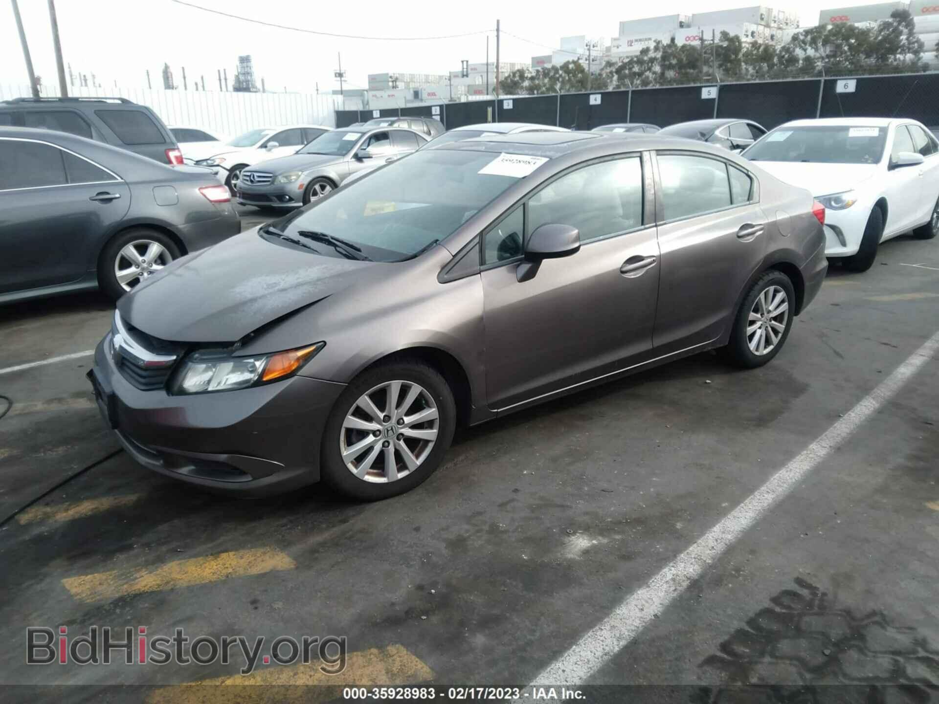 2012 HONDA CIVIC SDN - VIN: 2HGFB2F89CH605505 - Фото 2