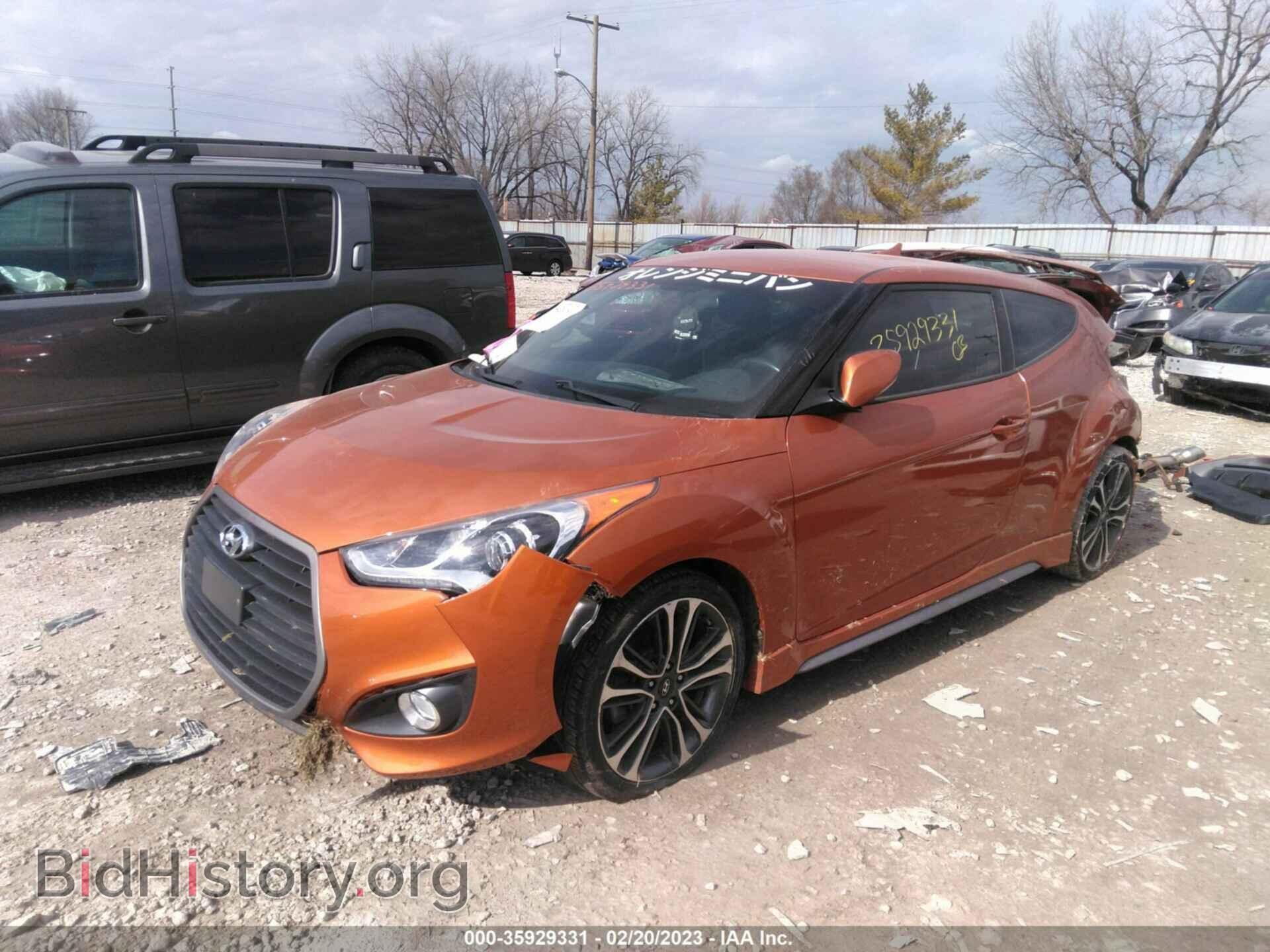 2016 HYUNDAI VELOSTER - VIN: KMHTC6AE2GU270590 - Фото 2