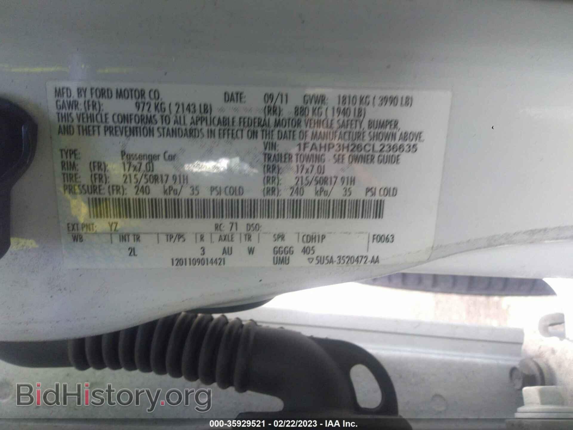 2012 FORD FOCUS - VIN: 1FAHP3H26CL236635 - Photo 9