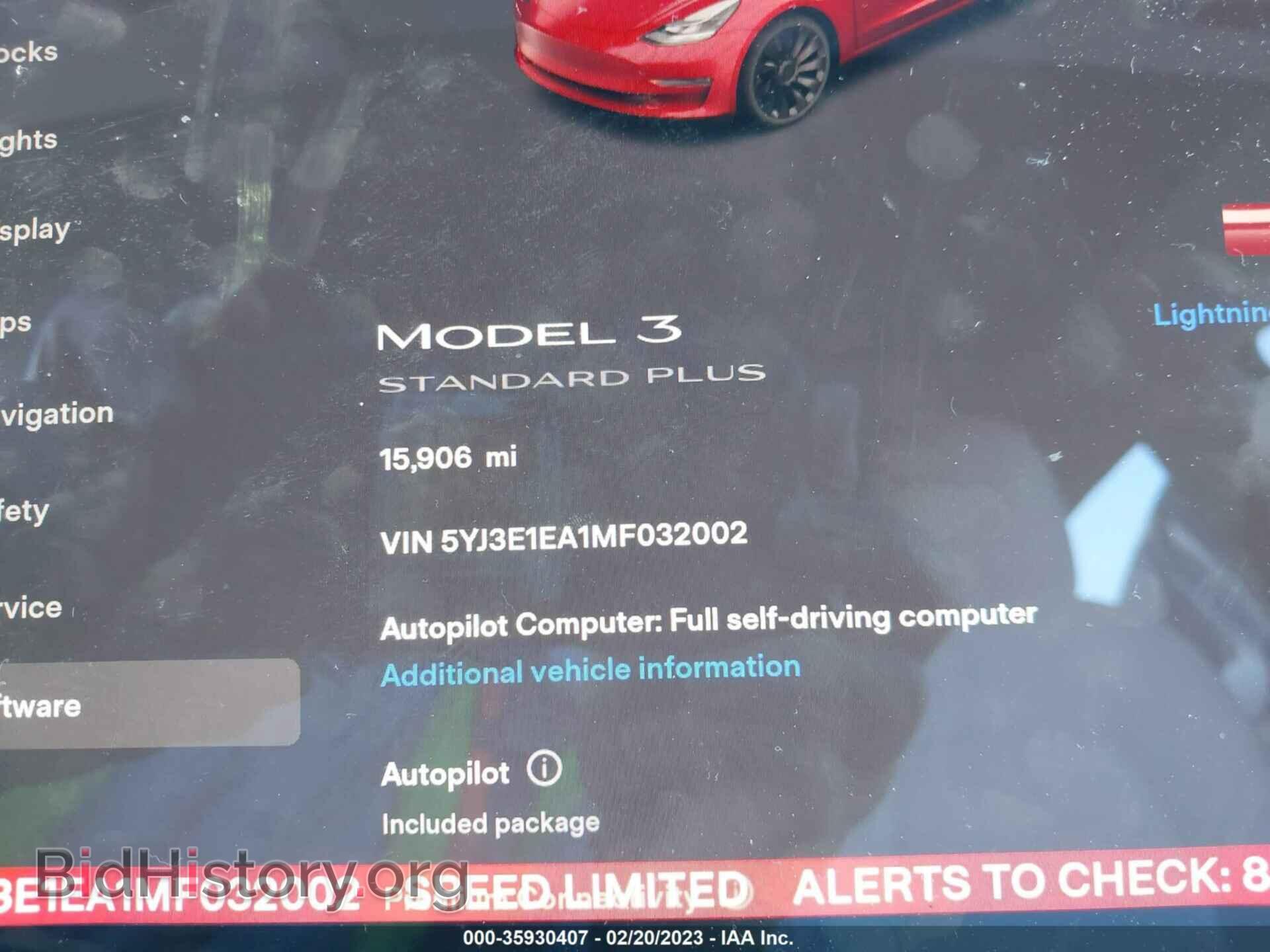 2021 TESLA MODEL 3 - VIN: 5YJ3E1EA1MF032002 - Photo 7