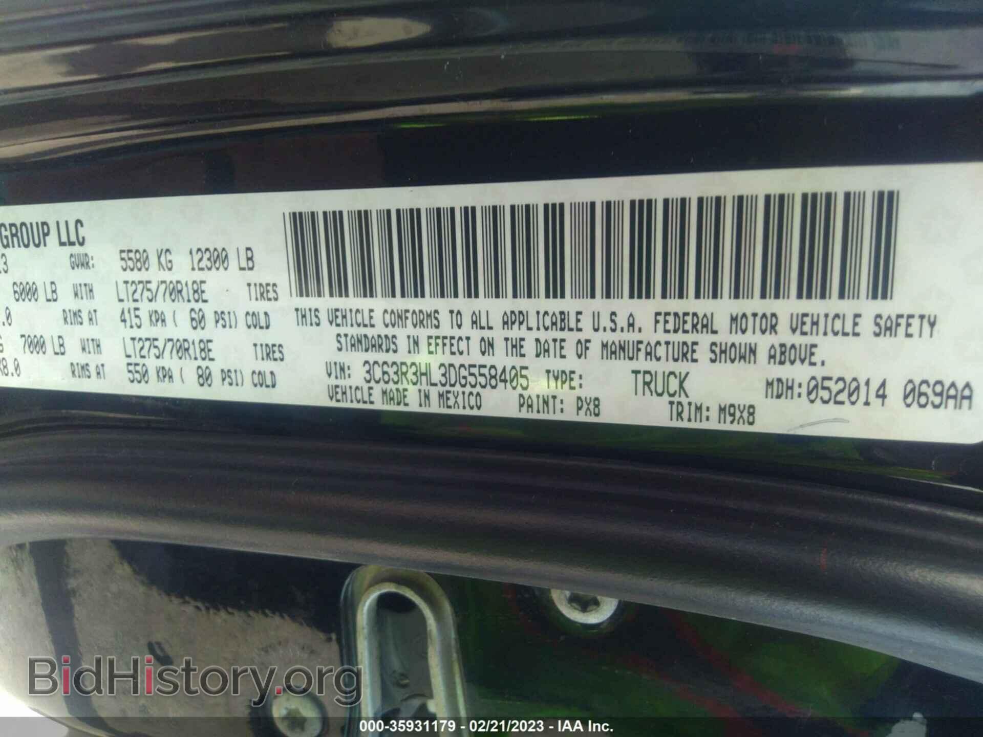2013 RAM 3500 - VIN: 3C63R3HL3DG558405 - Photo 9