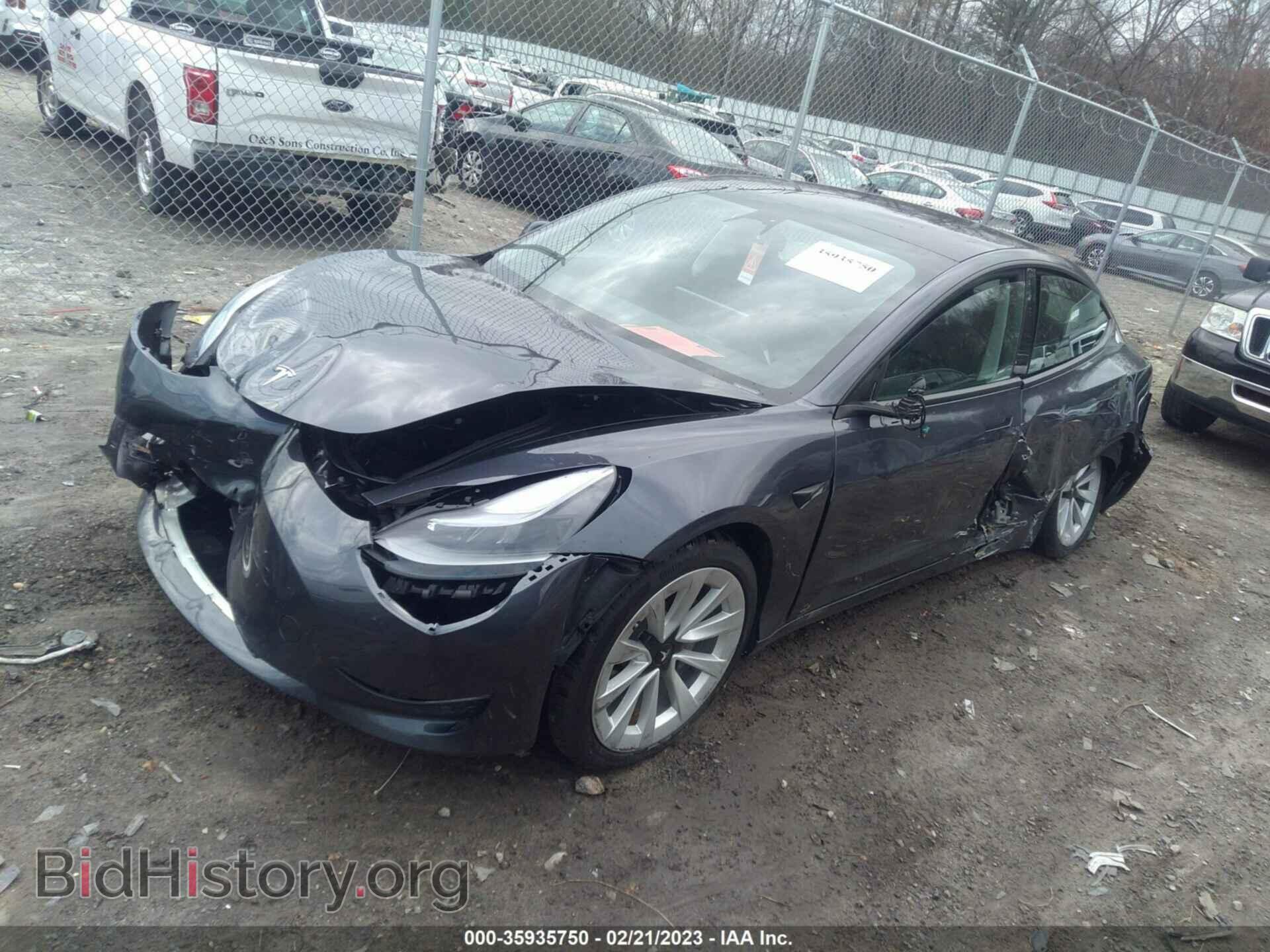 2022 TESLA MODEL 3 - VIN: 5YJ3E1EA0NF338514 - Фото 2