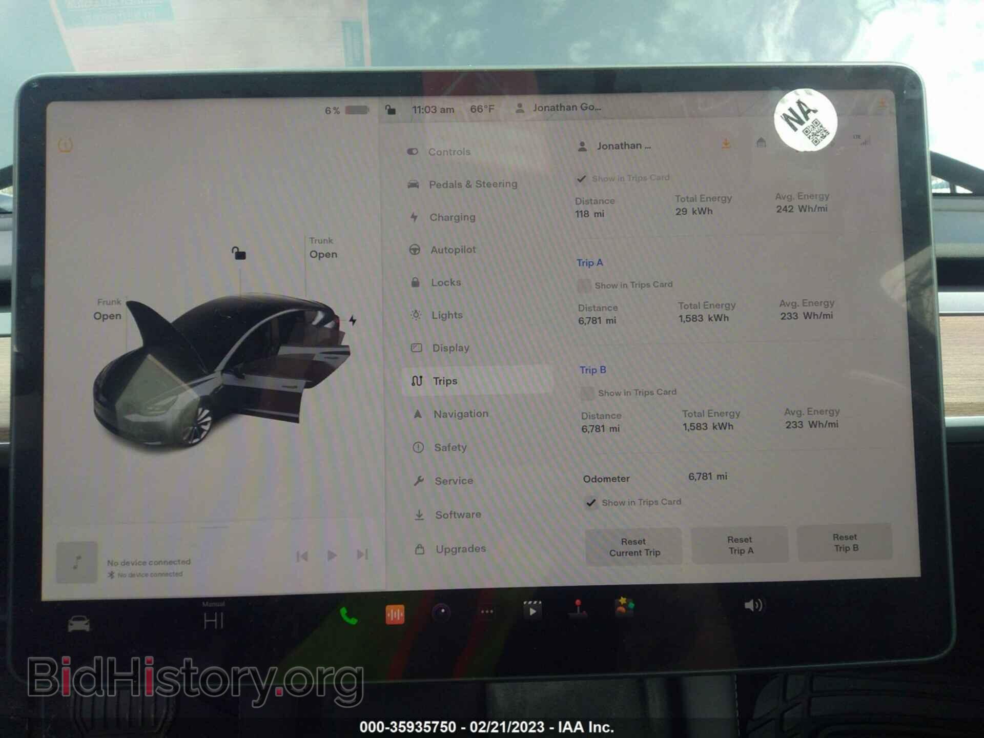 2022 TESLA MODEL 3 - VIN: 5YJ3E1EA0NF338514 - Фото 7