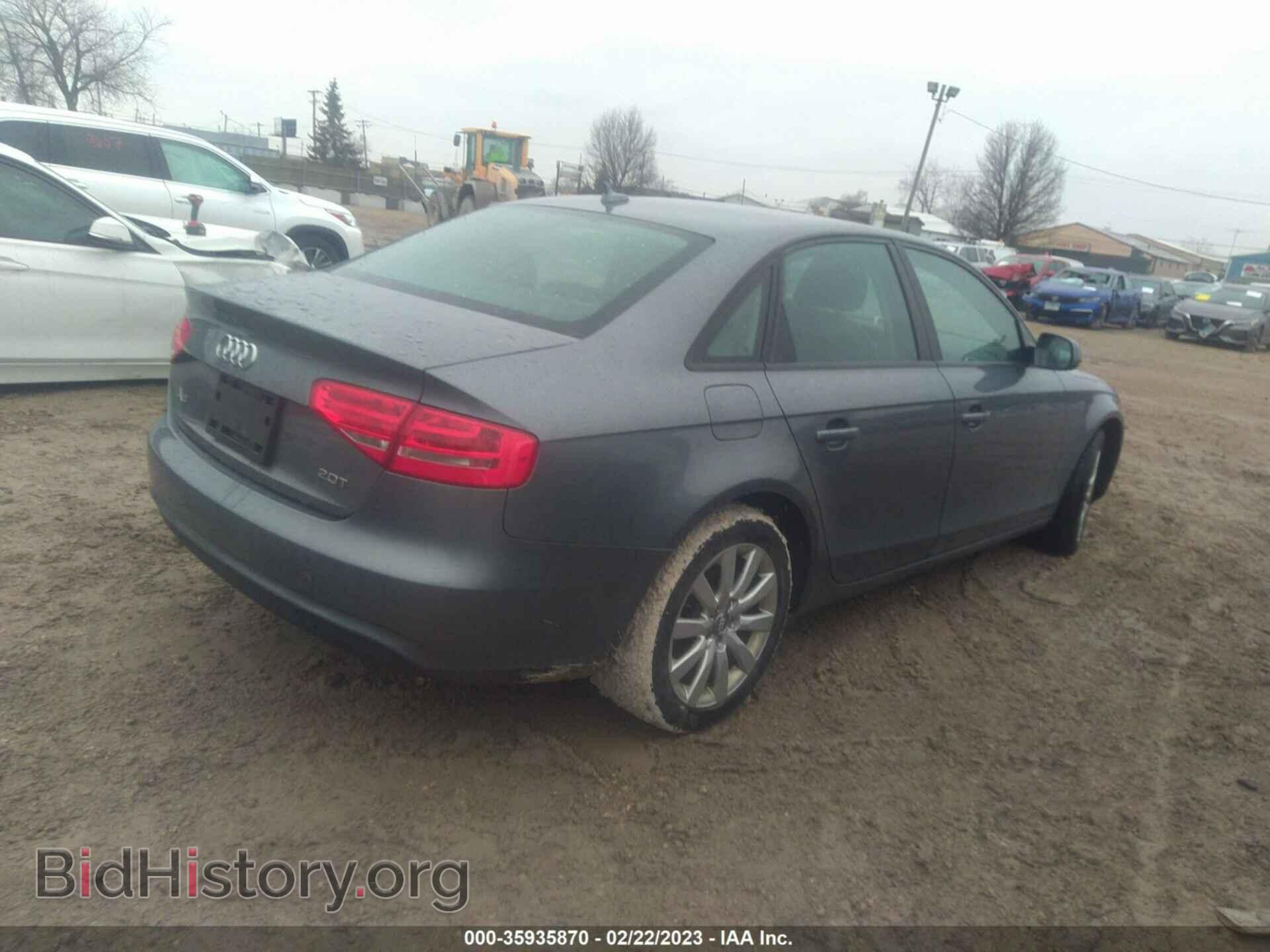 2013 AUDI A4 - VIN: WAUAFAFL9DN029741 - Фото 4
