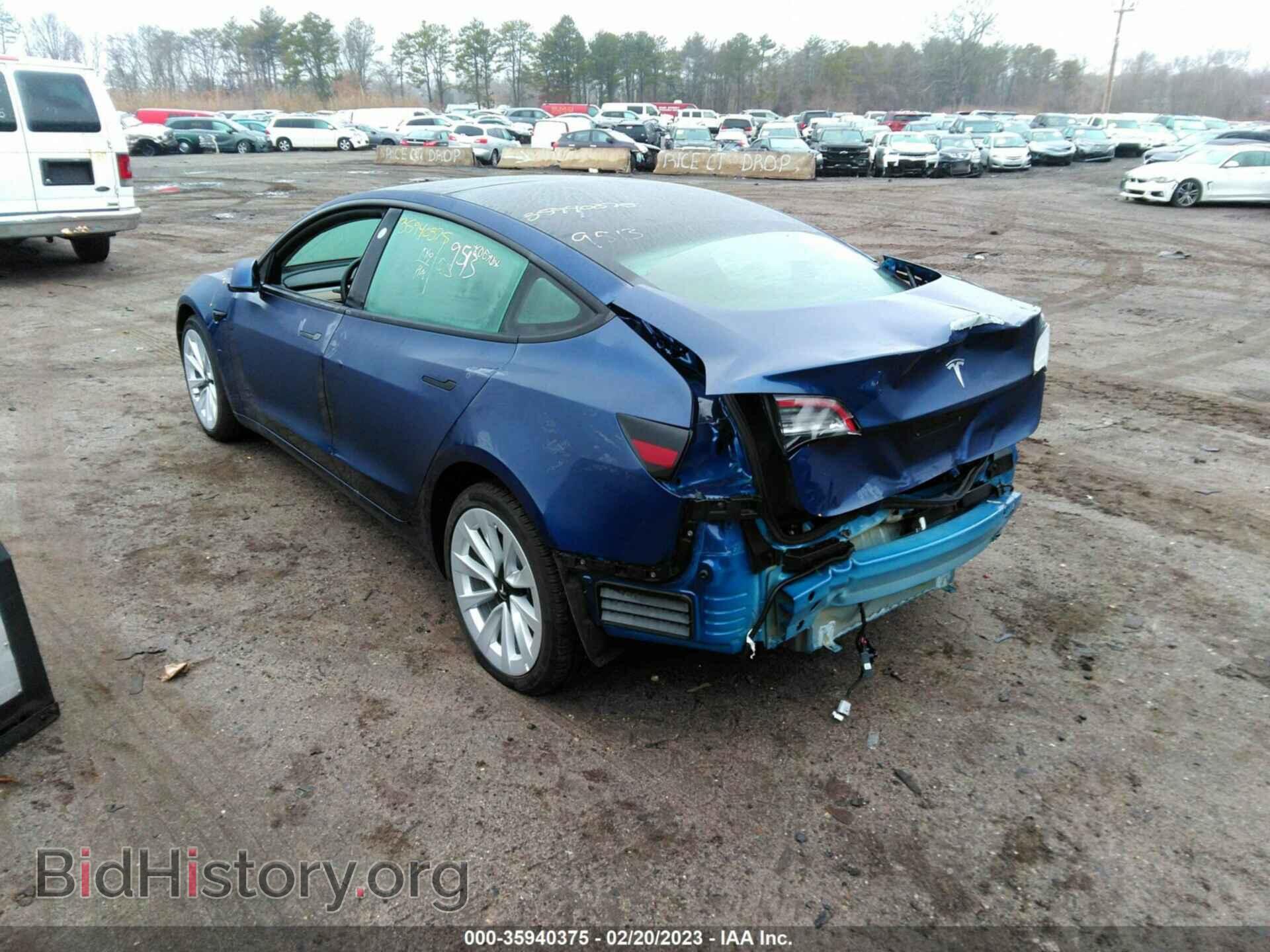2022 TESLA MODEL 3 - VIN: 5YJ3E1EA0NF286950 - Photo 3