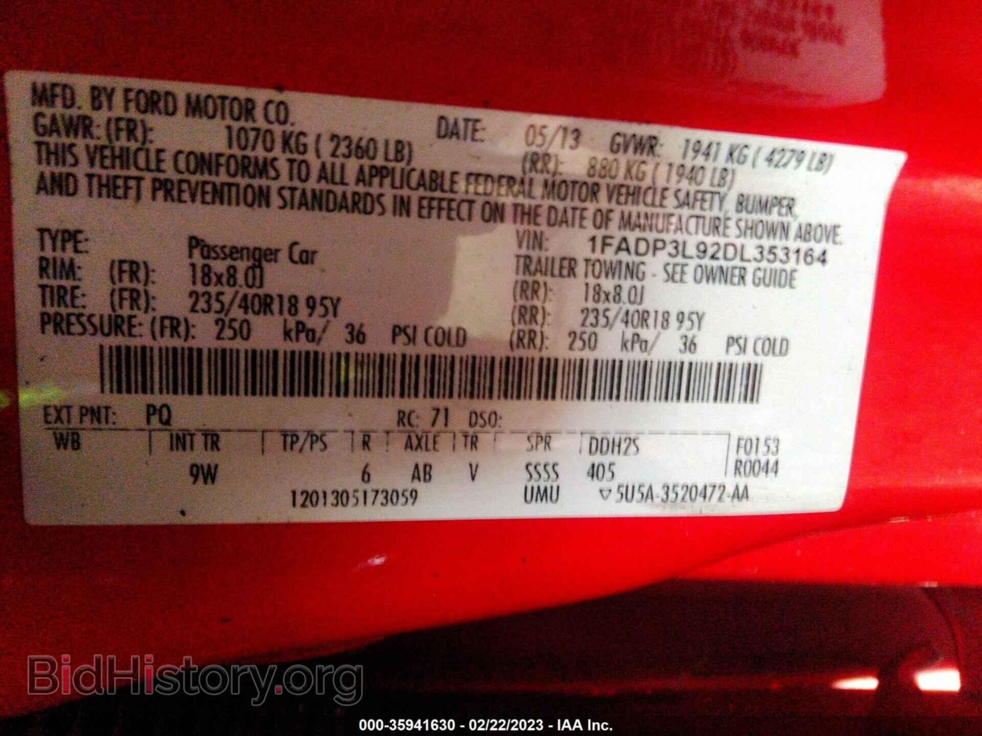 2013 FORD FOCUS - VIN: 1FADP3L92DL353164 - Photo 9
