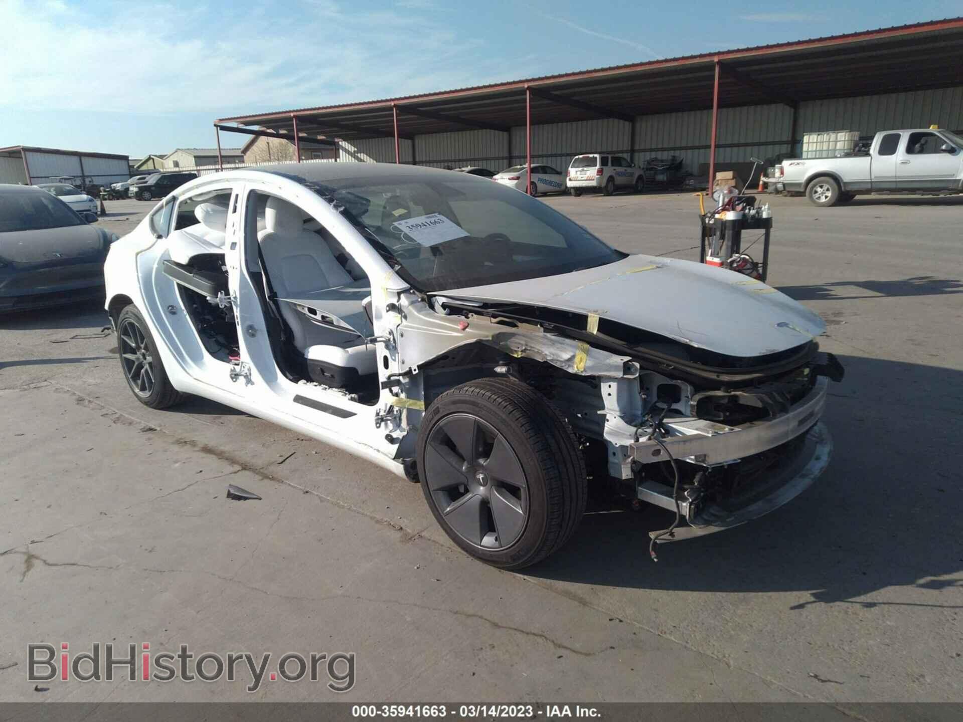 Photo 5YJ3E1EB2NF204242 - TESLA MODEL 3 2022