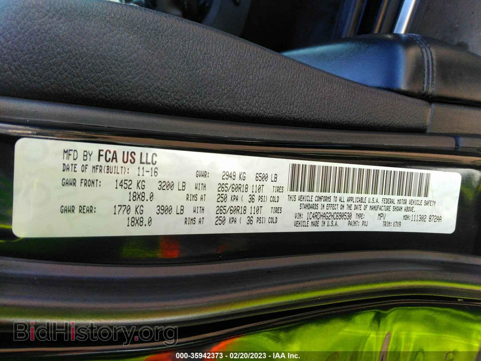 2017 DODGE DURANGO - VIN: 1C4RDHAG2HC690530 - Photo 9