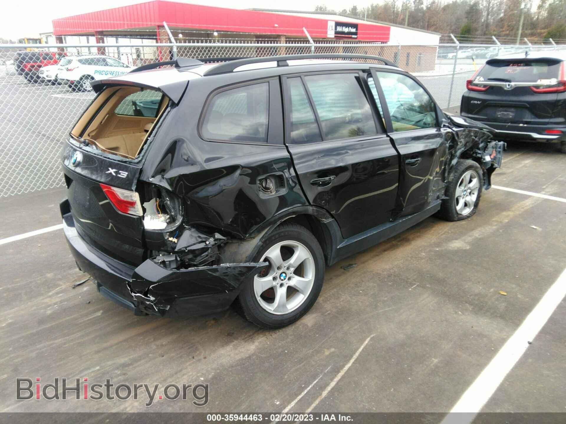 2007 BMW X3 - VIN: WBXPC93407WF17840 - Фото 4