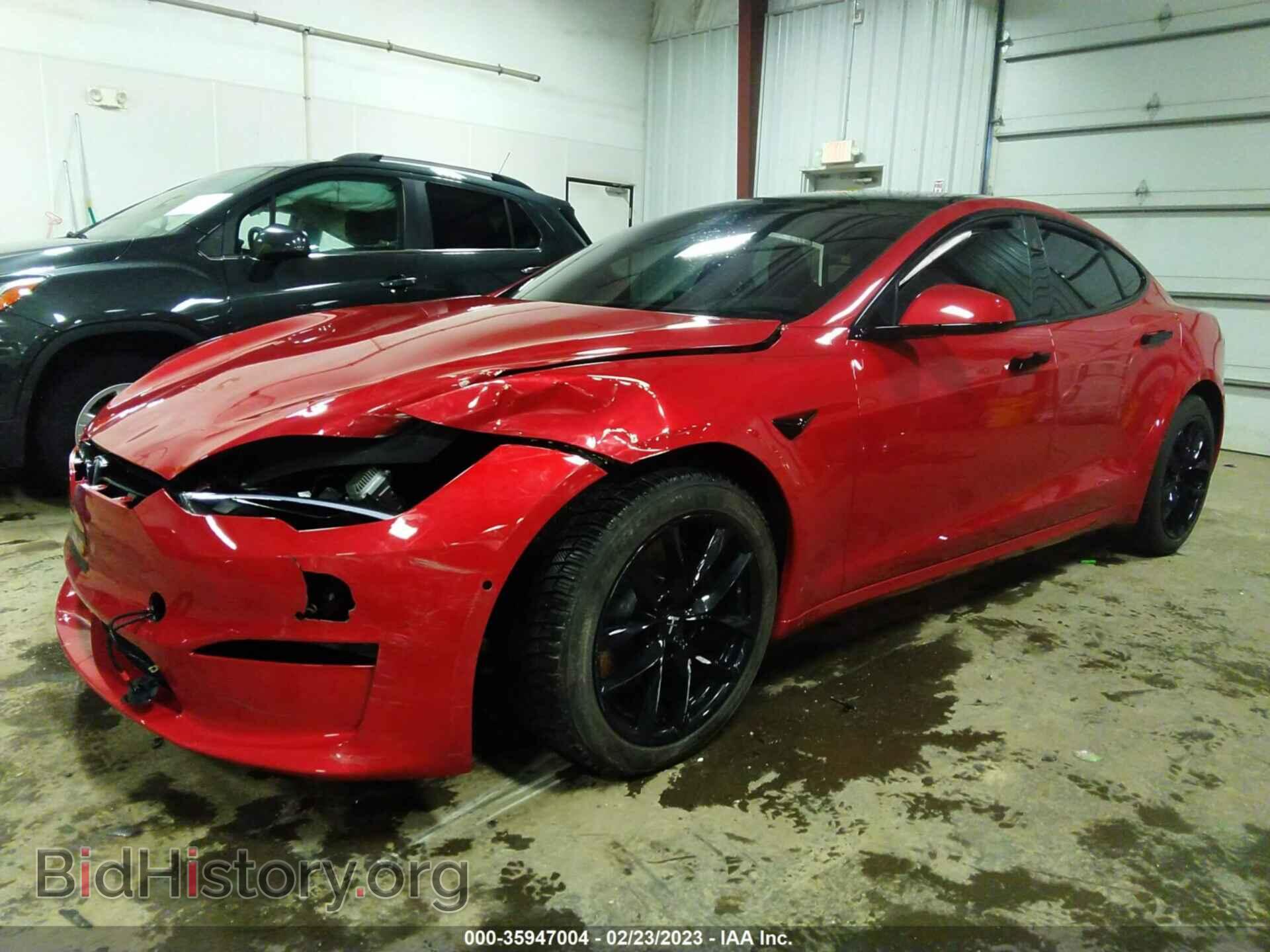 2022 TESLA MODEL S - VIN: 5YJSA1E5XNF491248 - Фото 2