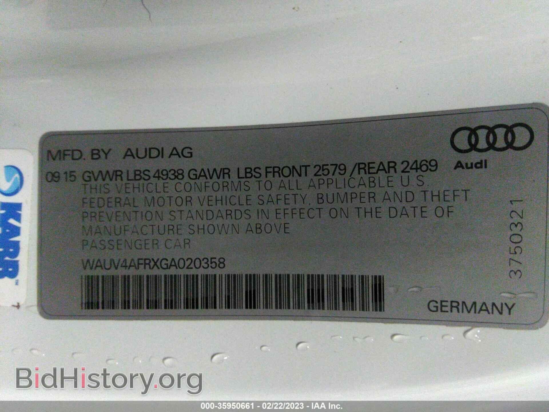 2016 AUDI S5 - VIN: WAUV4AFRXGA020358 - Фото 9