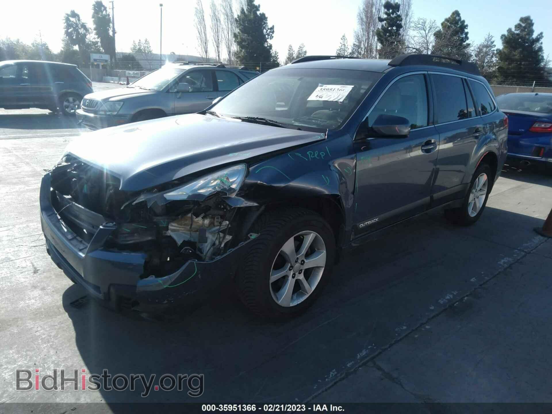 2013 SUBARU OUTBACK - VIN: 4S4BRBCC4D1244505 - Фото 2
