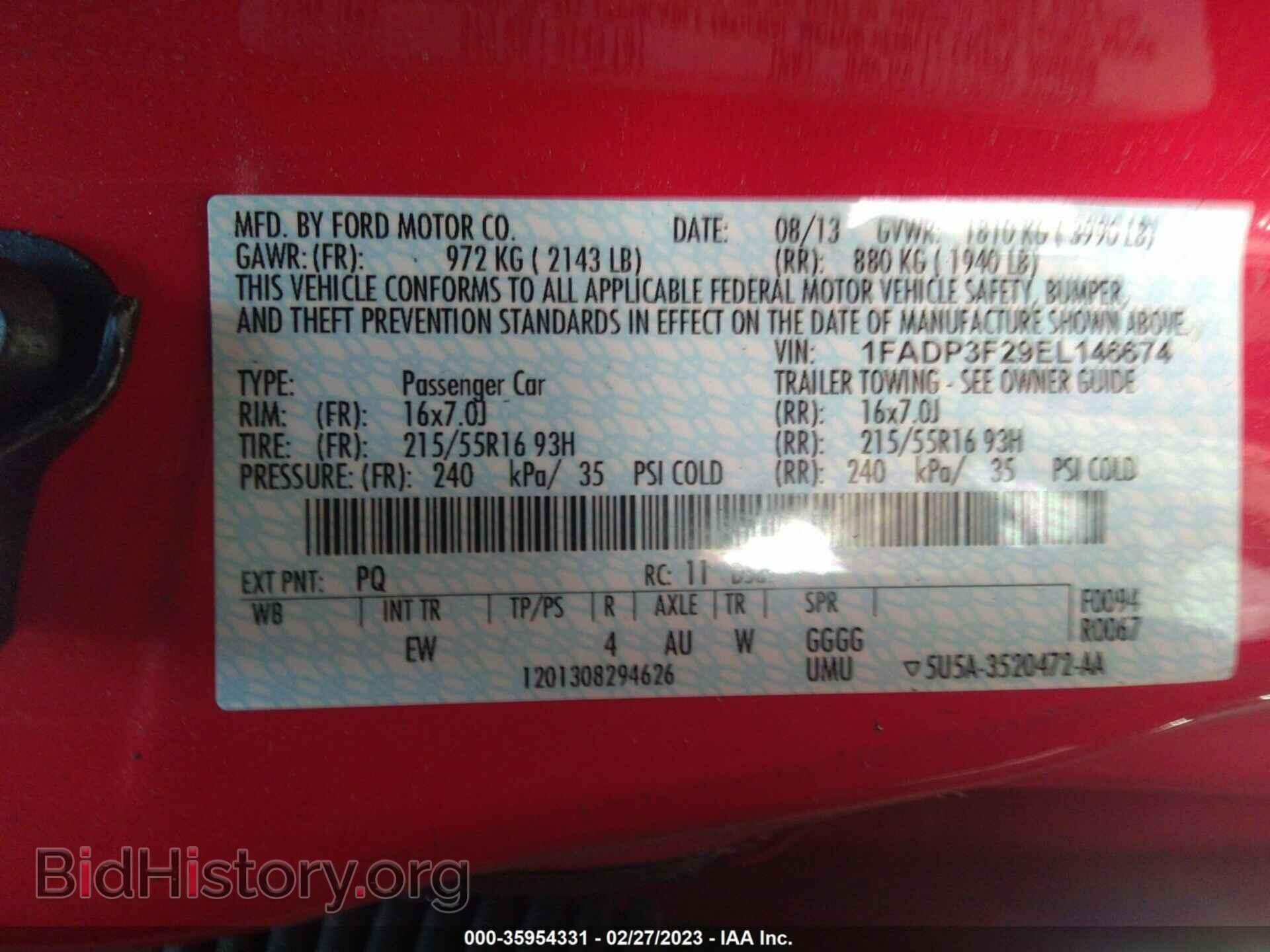 2014 FORD FOCUS - VIN: 1FADP3F29EL146674 - Photo 9