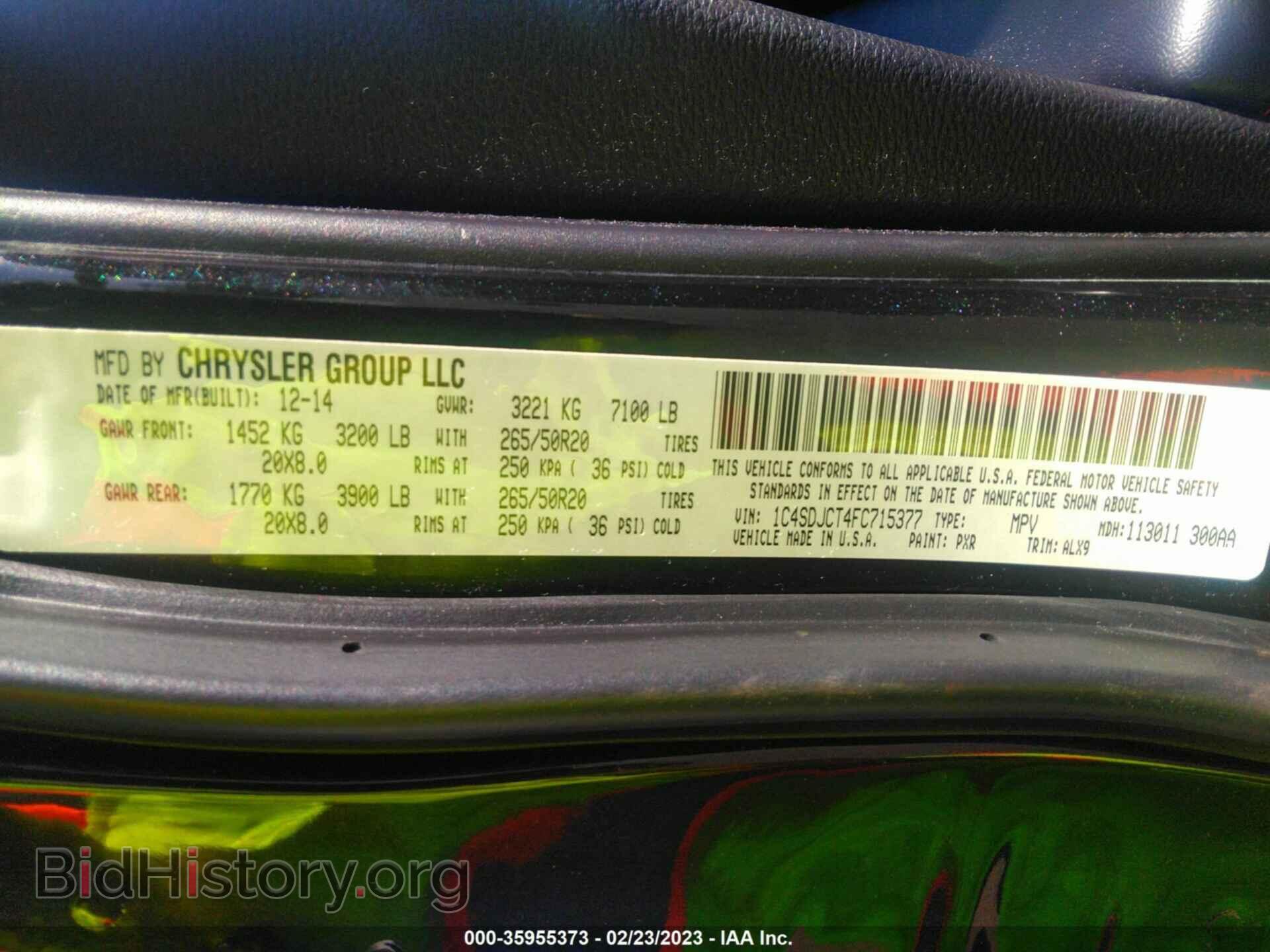 2015 DODGE DURANGO - VIN: 1C4SDJCT4FC715377 - Photo 9