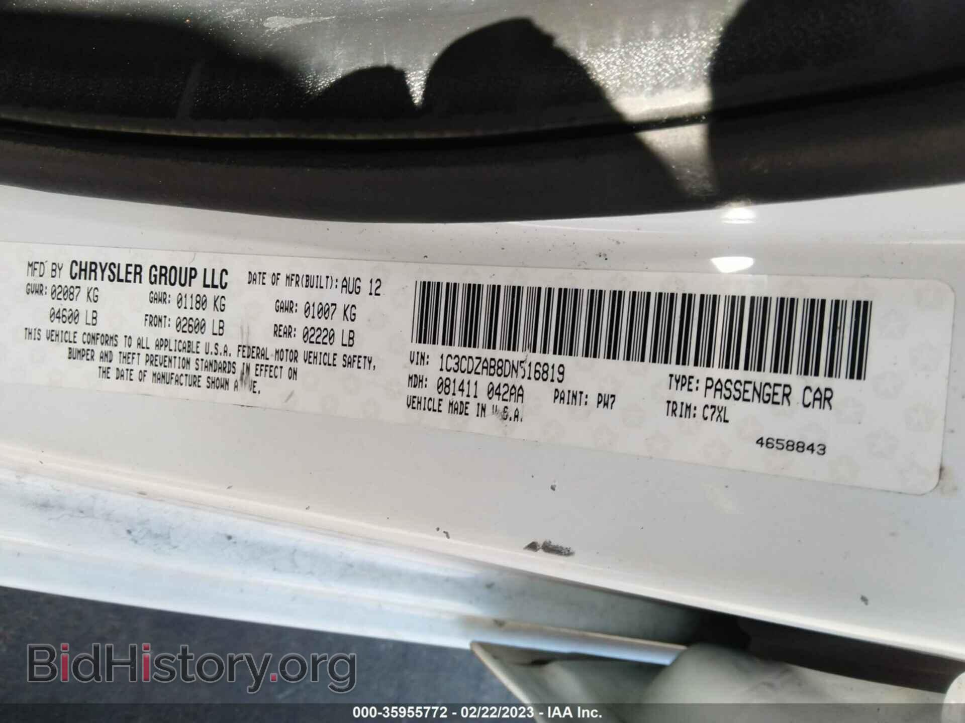 2013 DODGE AVENGER - VIN: 1C3CDZAB8DN516819 - Photo 9