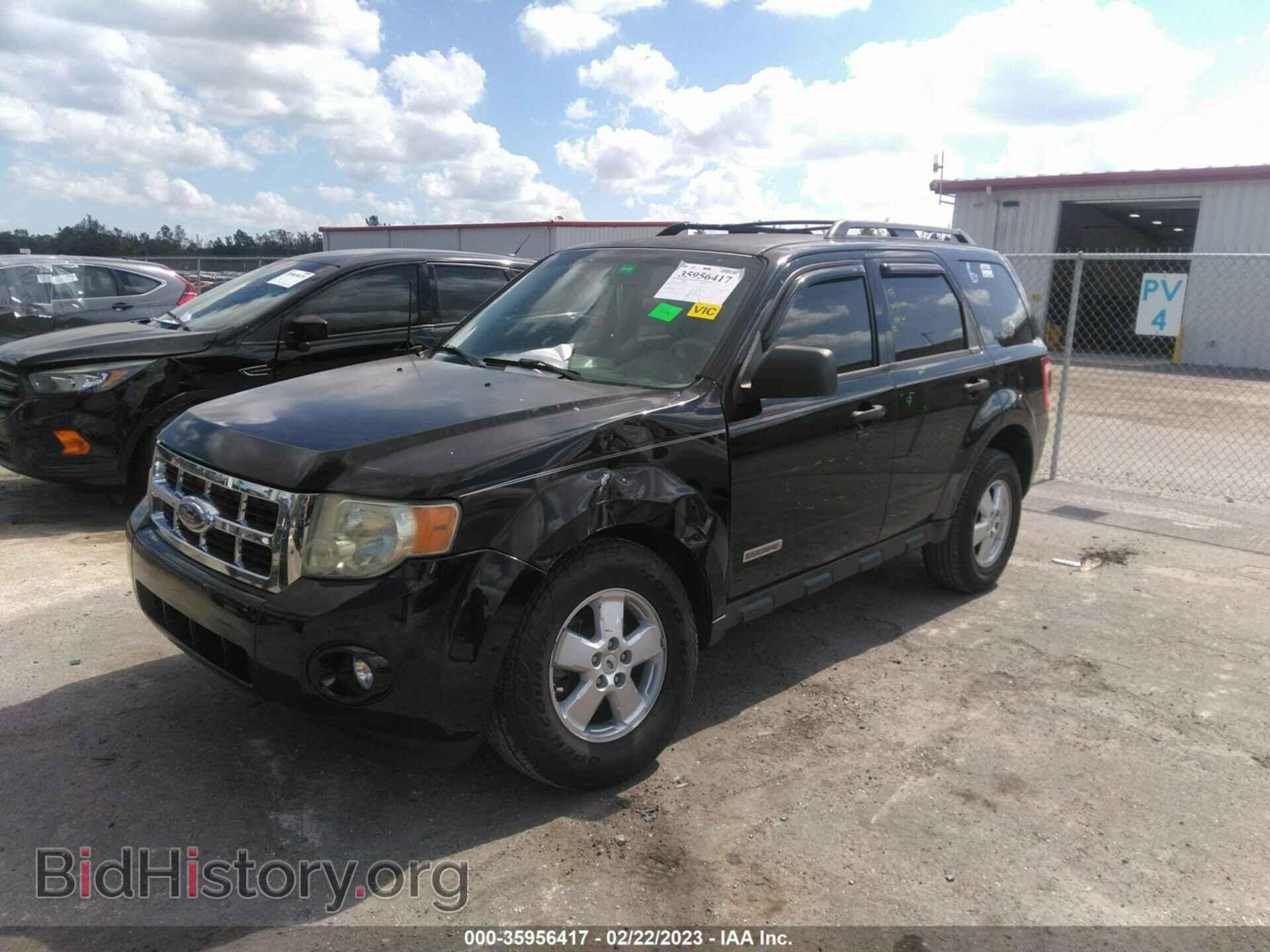 2008 FORD ESCAPE - VIN: 1FMCU03Z48KE01865 - Фото 2