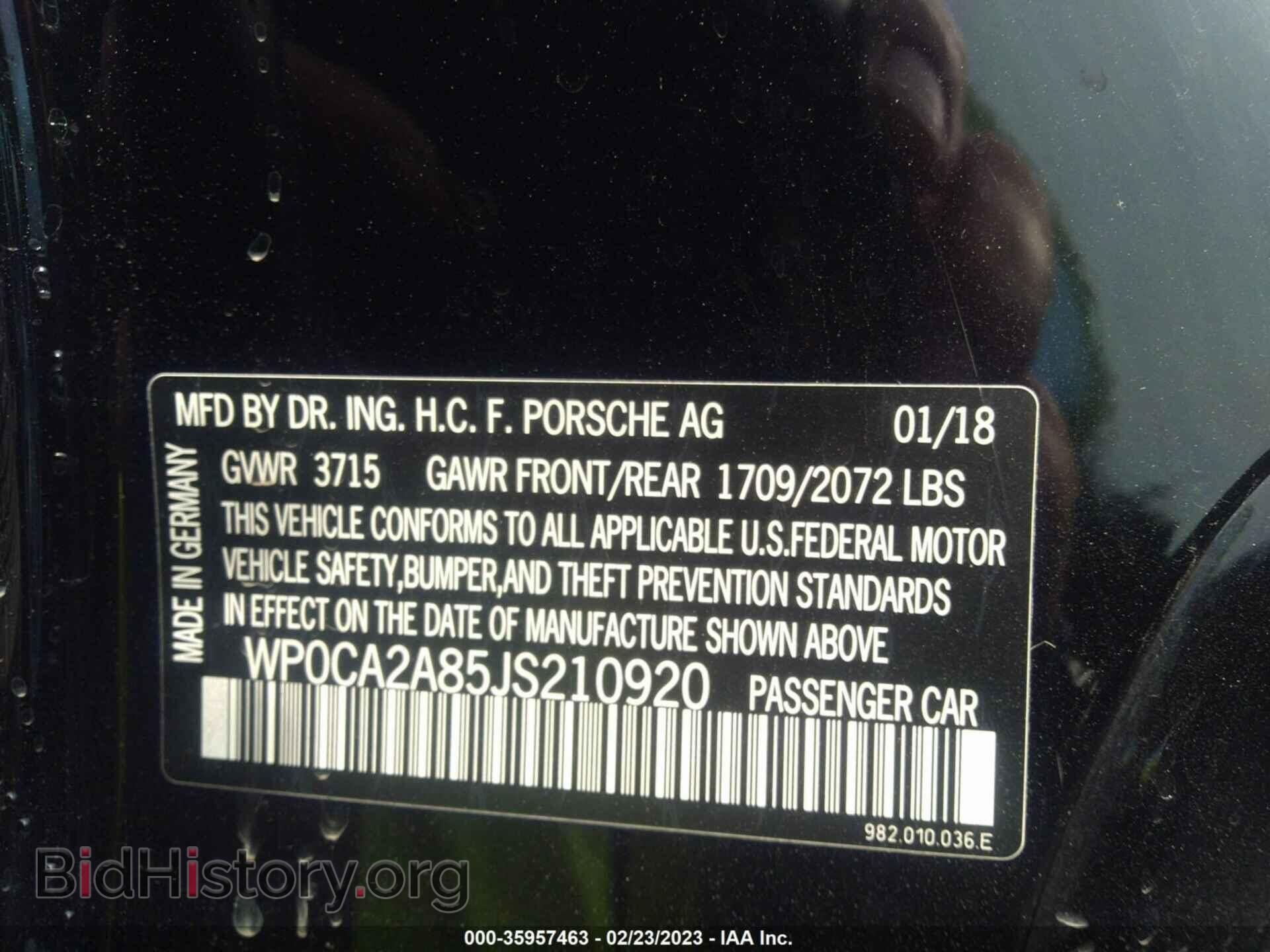 2018 PORSCHE 718 BOXSTER - VIN: WP0CA2A85JS210920 - Photo 9