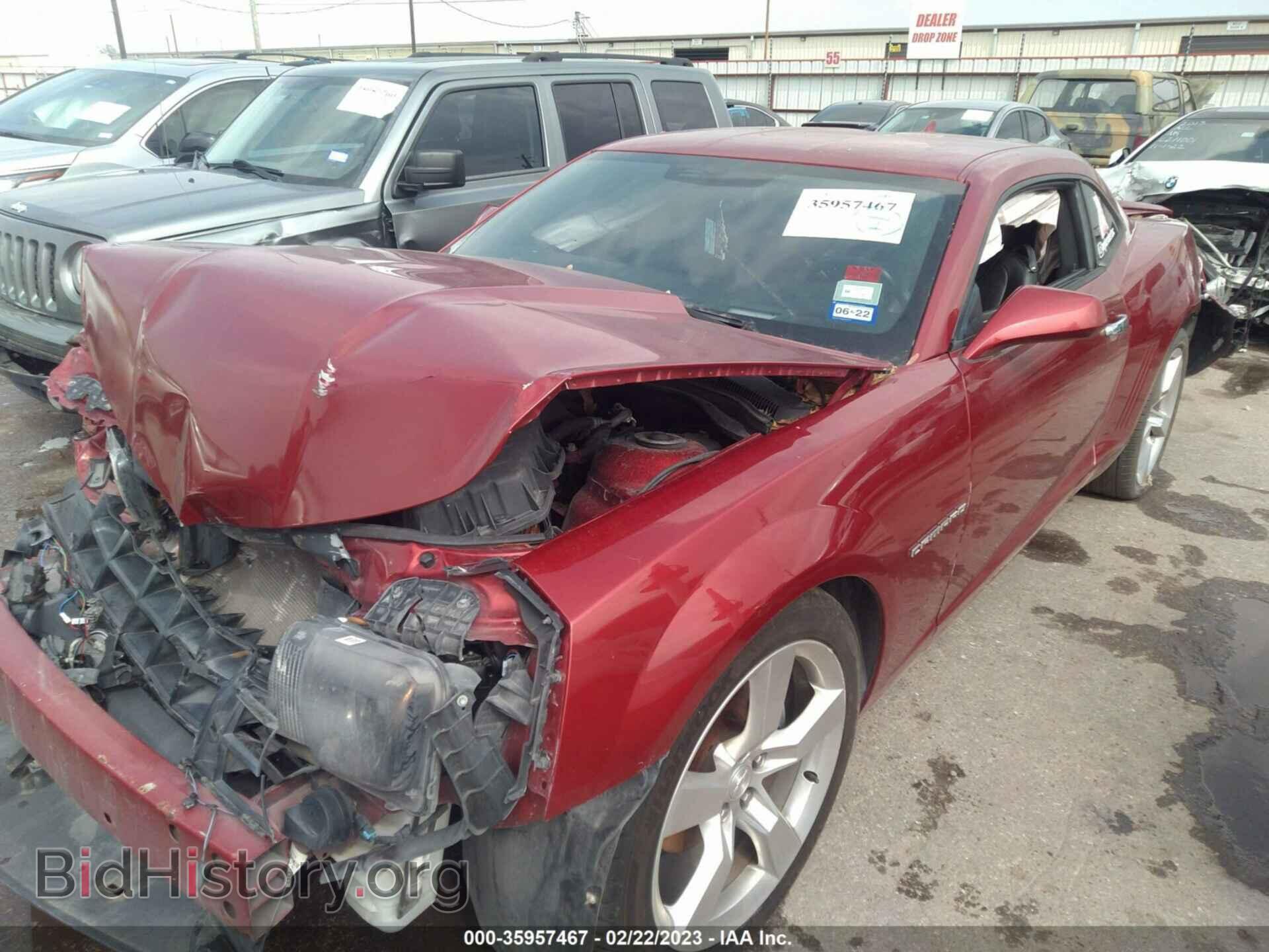 2012 CHEVROLET CAMARO - VIN: 2G1FC1E36C9181604 - Фото 2