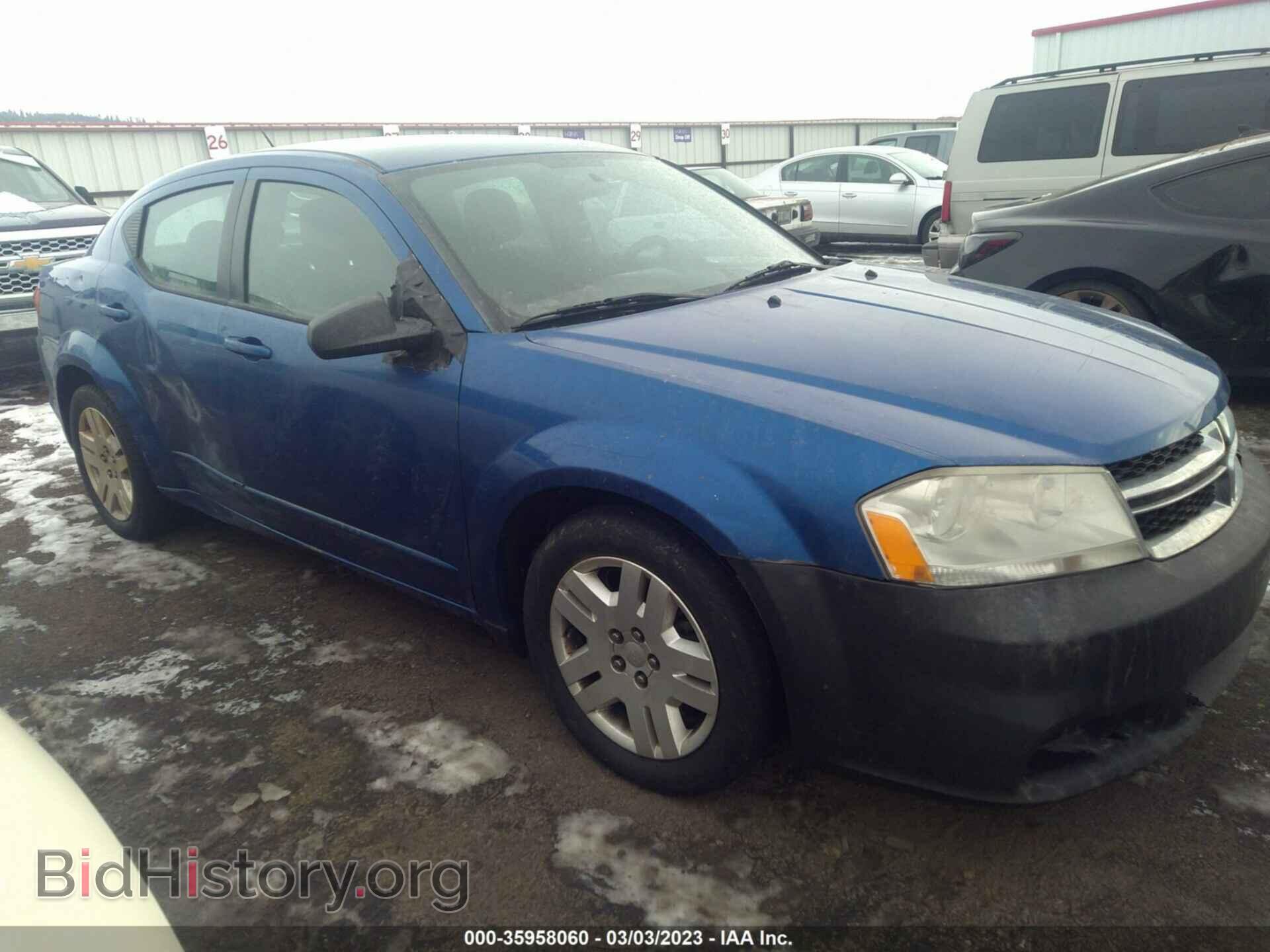 Photo 1C3CDZAB7CN322751 - DODGE AVENGER 2012