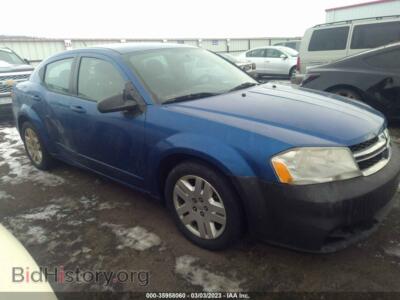 2012 Dodge AVENGER SE, синий — VIN 1C3CDZAB7CN322751, IAAI