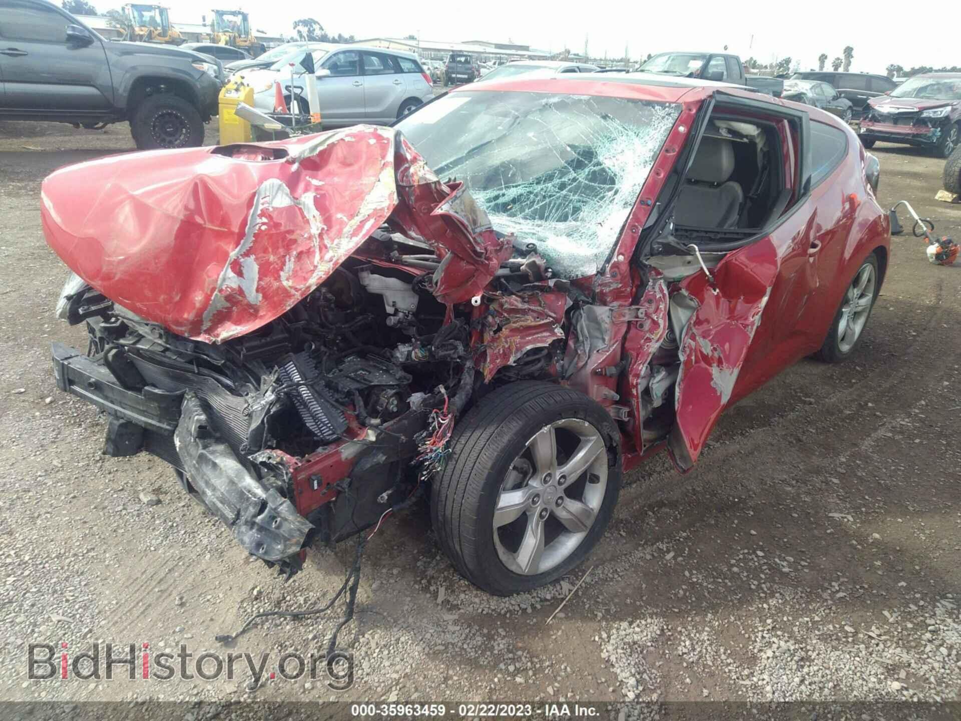 2014 HYUNDAI VELOSTER - VIN: KMHTC6AD5EU186493 - Фото 2