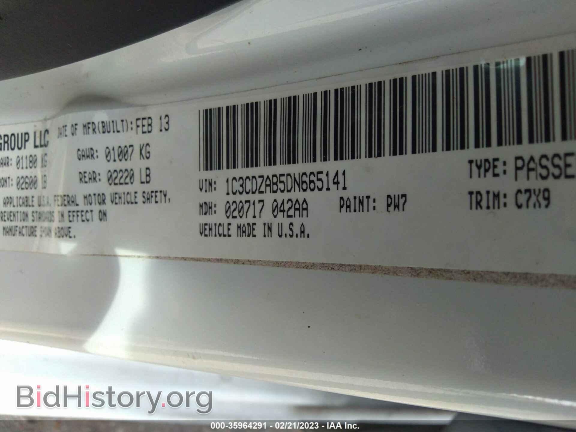2013 DODGE AVENGER - VIN: 1C3CDZAB5DN665141 - Photo 9