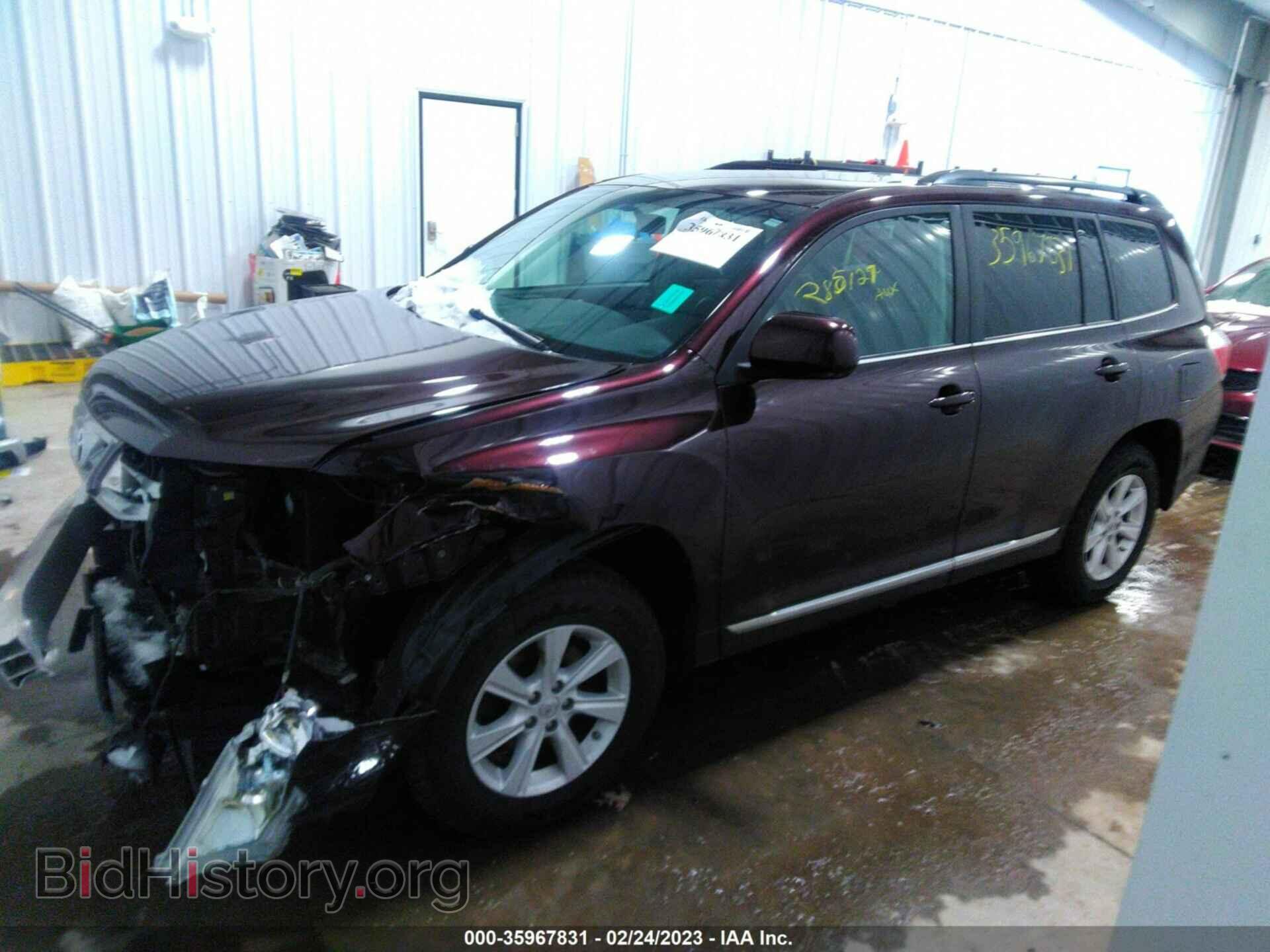 2013 TOYOTA HIGHLANDER - VIN: 5TDBK3EH8DS236384 - Фото 2