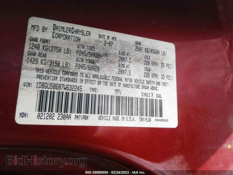 2007 Dodge NITRO (VIN 1D8GU58687W632245) — photo 9 of 12