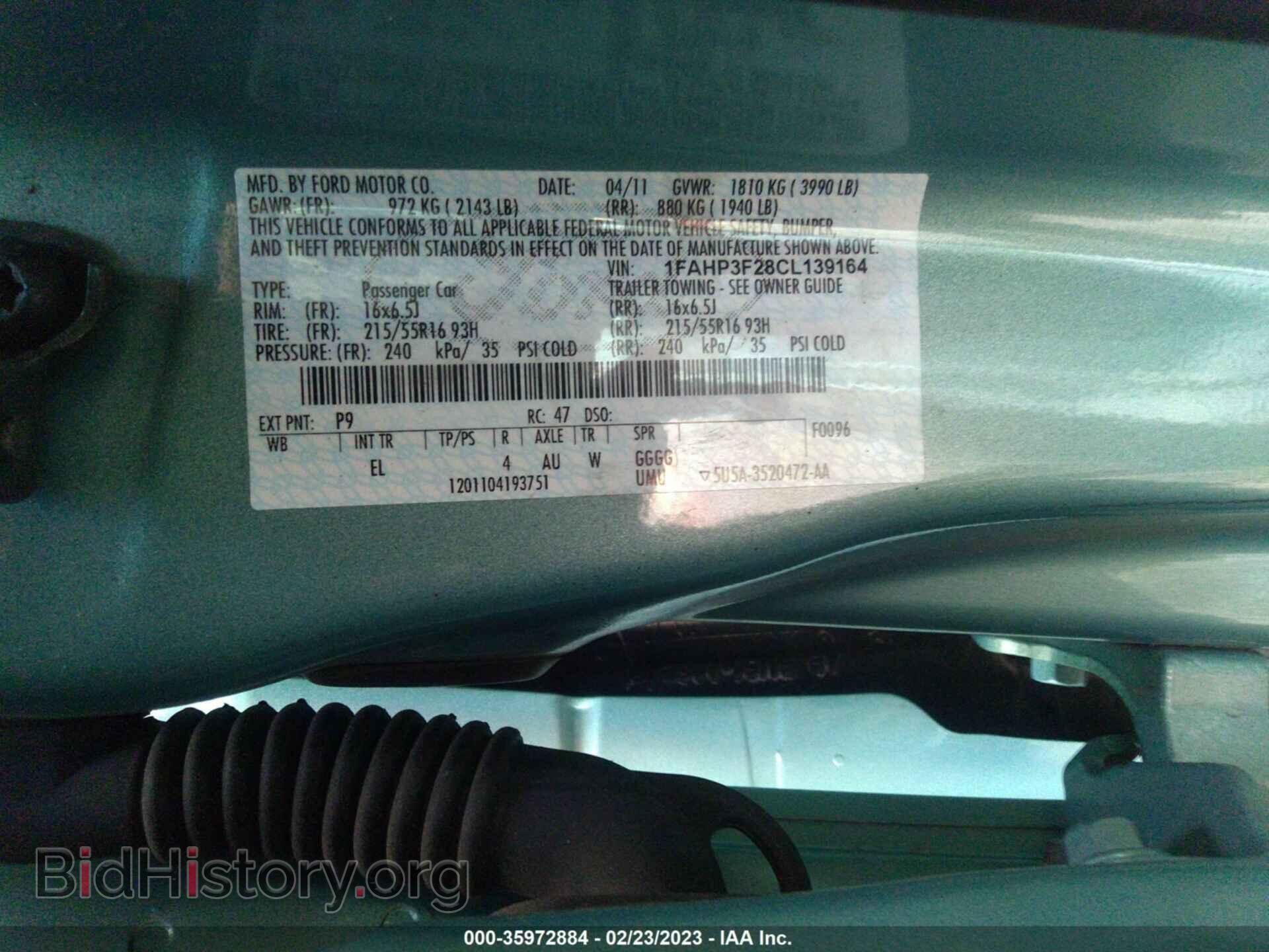 2012 FORD FOCUS - VIN: 1FAHP3F28CL139164 - Photo 9