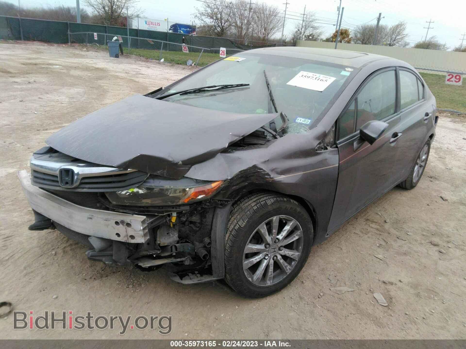 2012 HONDA CIVIC SDN - VIN: 19XFB2F93CE363474 - Фото 2