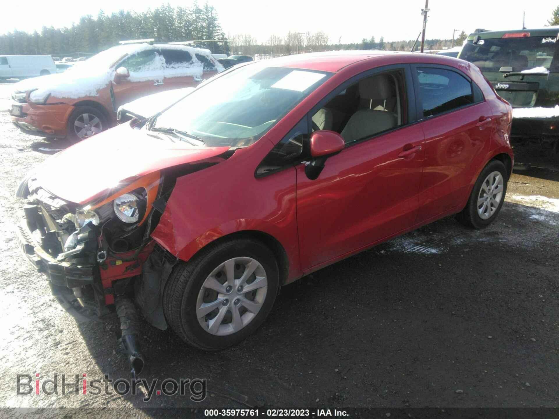 2013 KIA RIO - VIN: KNADM5A34D6137518 - Фото 2