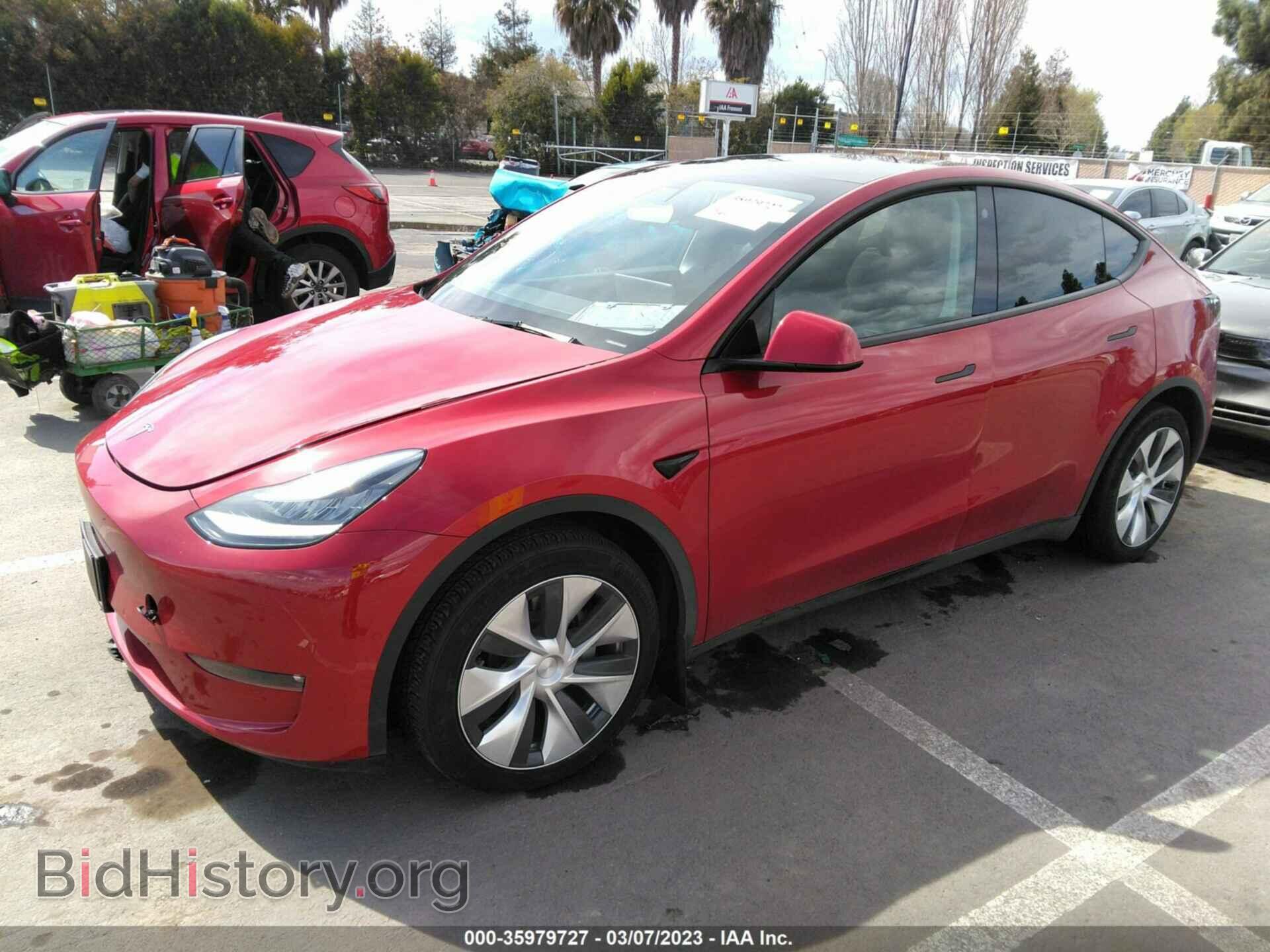 2021 TESLA MODEL Y - VIN: 5YJYGDEE7MF152570 - Фото 2