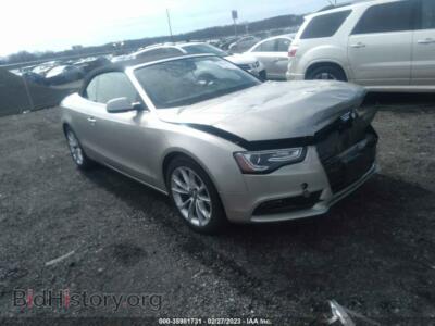 2013 Audi A5 Premium Plus, серебристый — VIN WAULFAFH6DN007779, IAAI