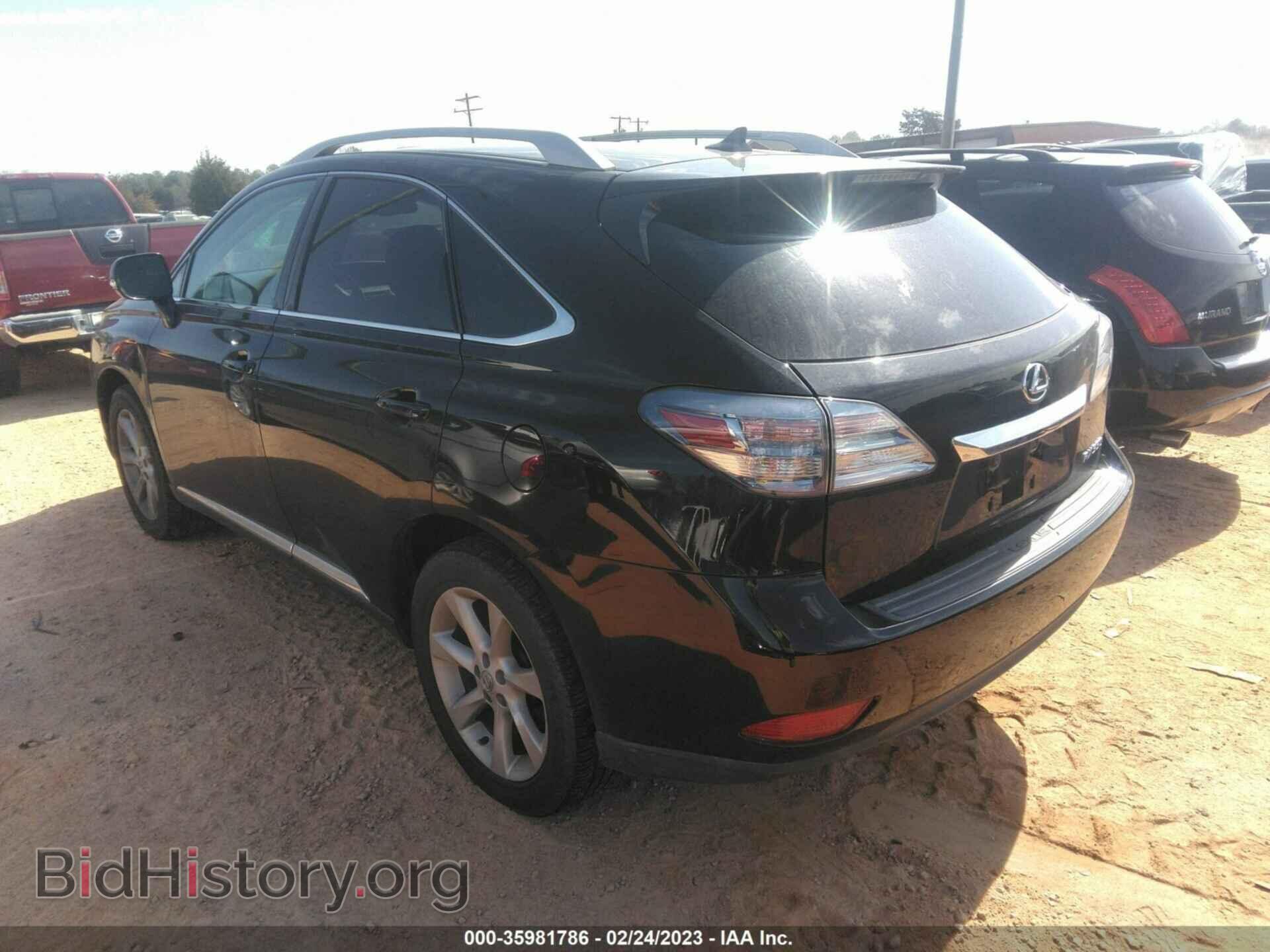 2012 LEXUS RX 350 - VIN: 2T2BK1BA4CC150343 - Фото 3
