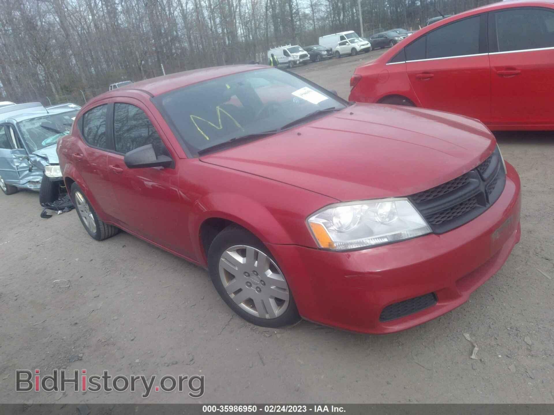 Photo 1C3CDZAB8CN242942 - DODGE AVENGER 2012