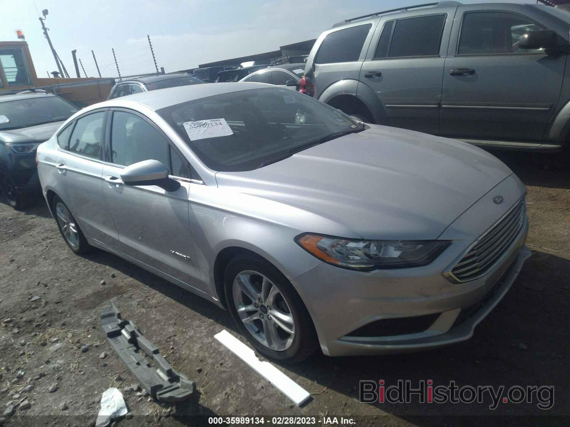 Photo 3FA6P0LU3JR178321 - FORD FUSION HYBRID 2018