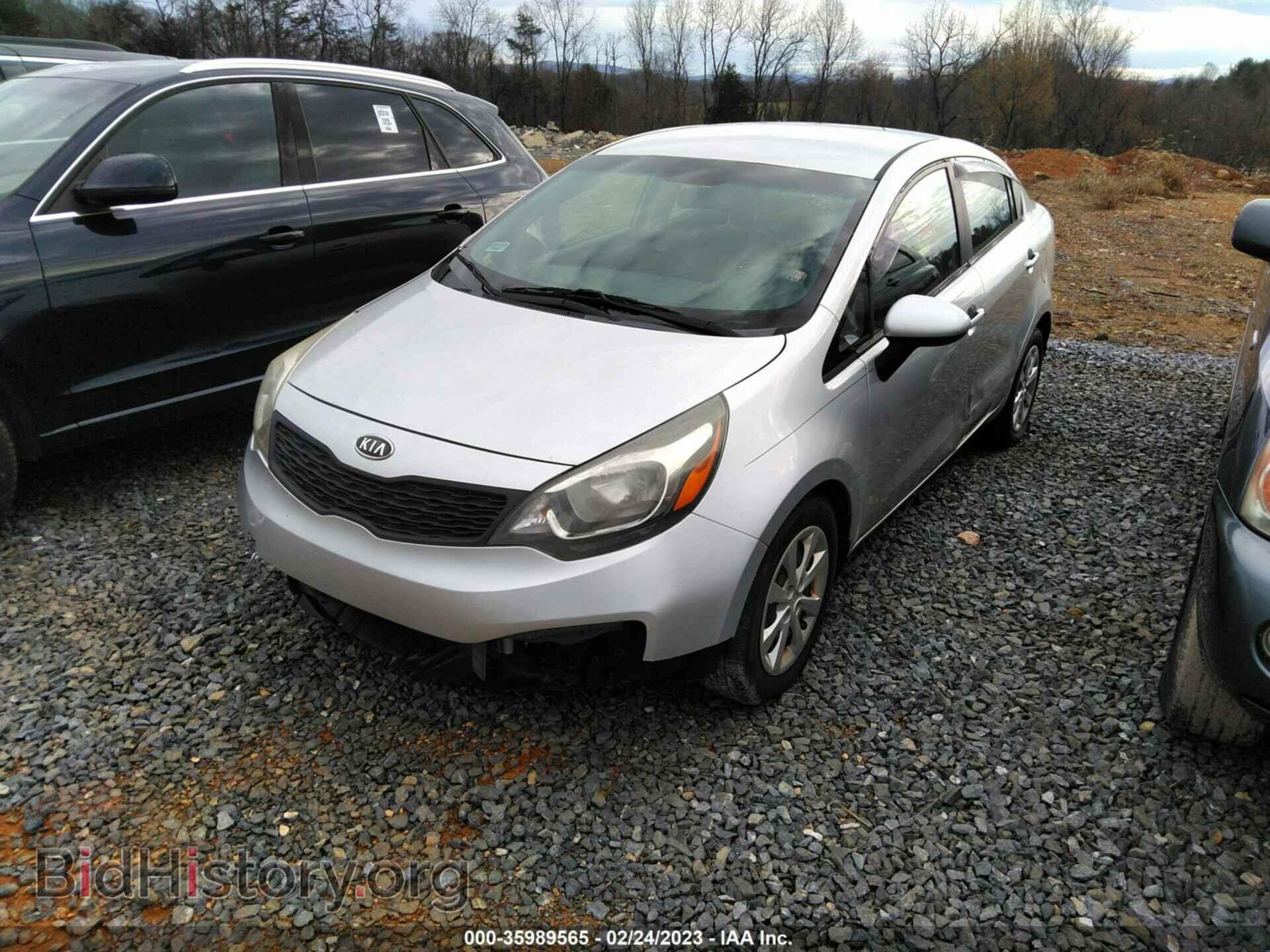 2013 KIA RIO - VIN: KNADM4A33D6285234 - Фото 2
