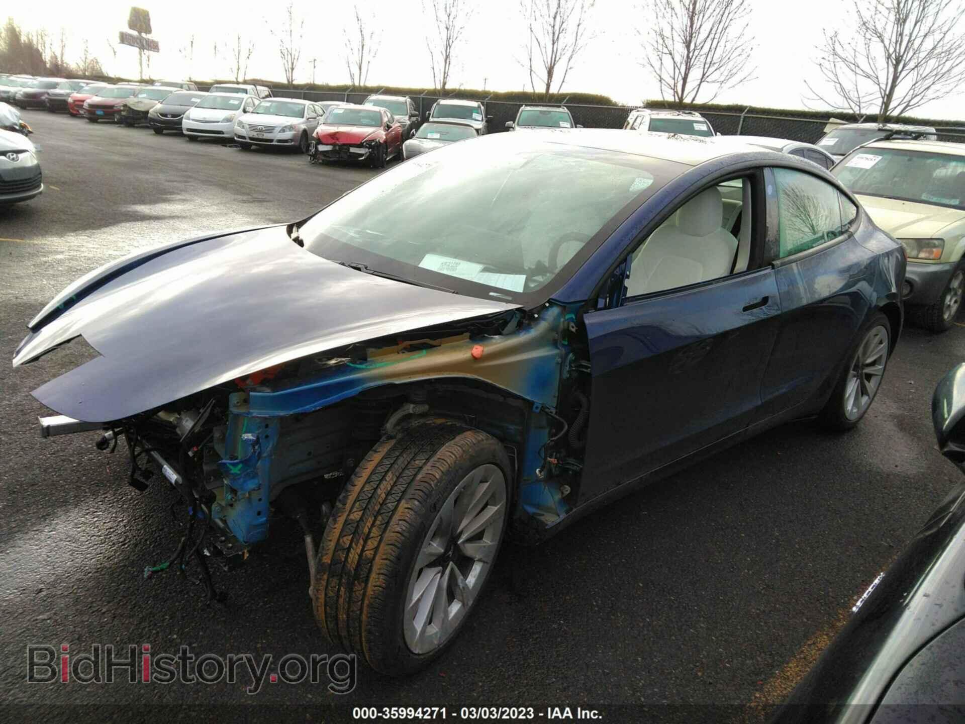 2021 TESLA MODEL 3 - VIN: 5YJ3E1EA3MF936479 - Фото 2