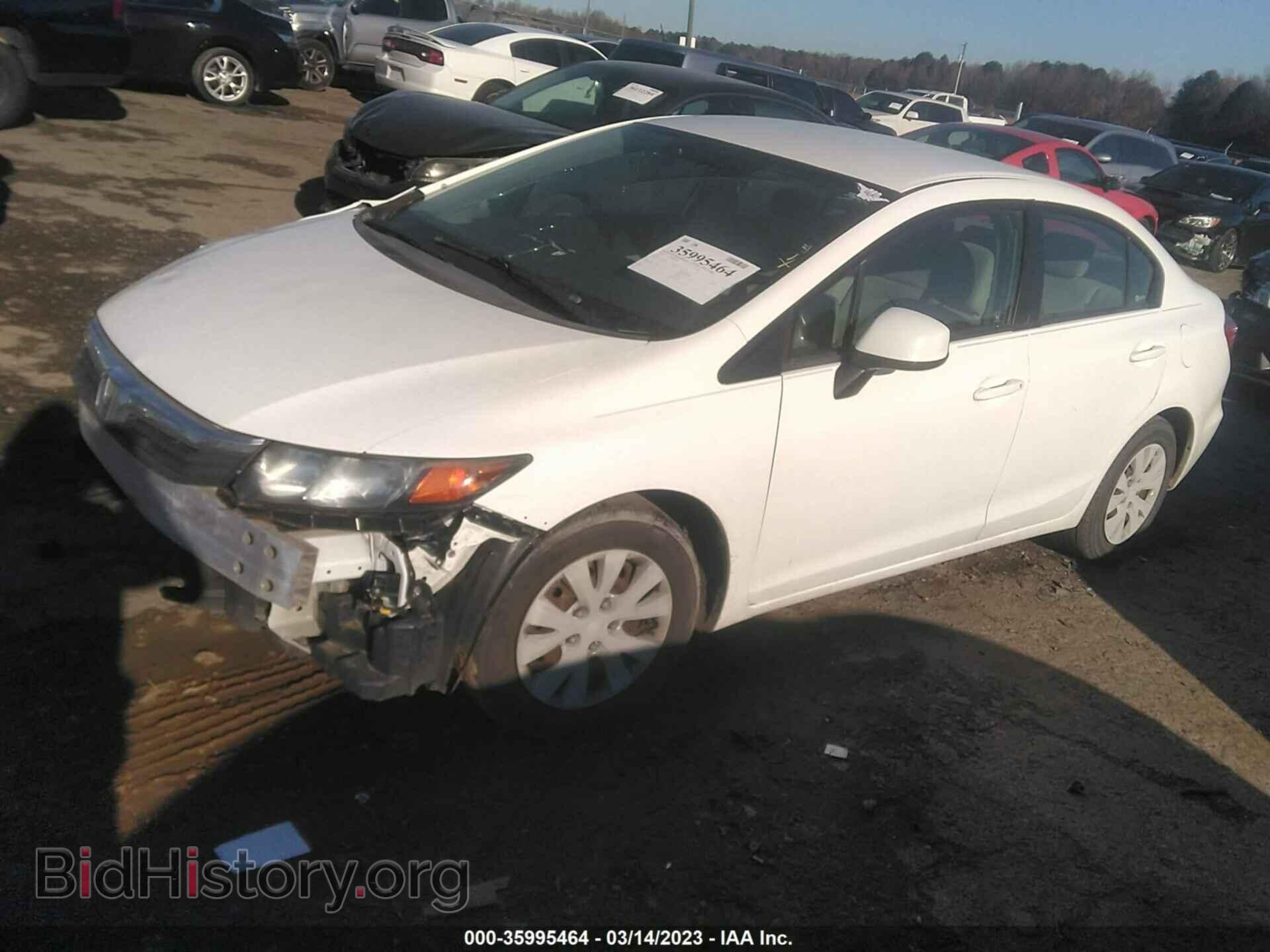 2012 HONDA CIVIC SDN - VIN: 19XFB2F53CE048235 - Фото 2