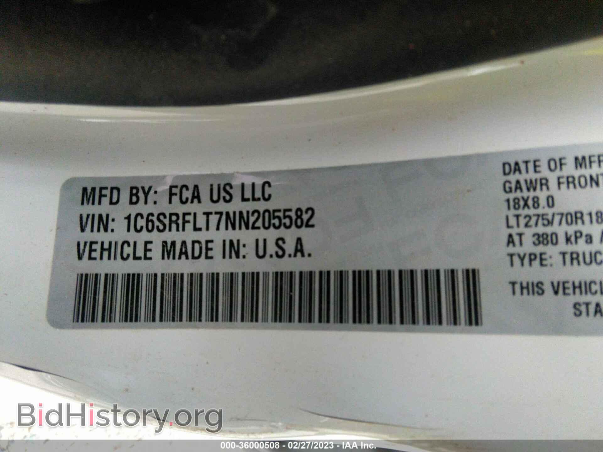 2022 RAM 1500 - VIN: 1C6SRFLT7NN205582 - Фото 9