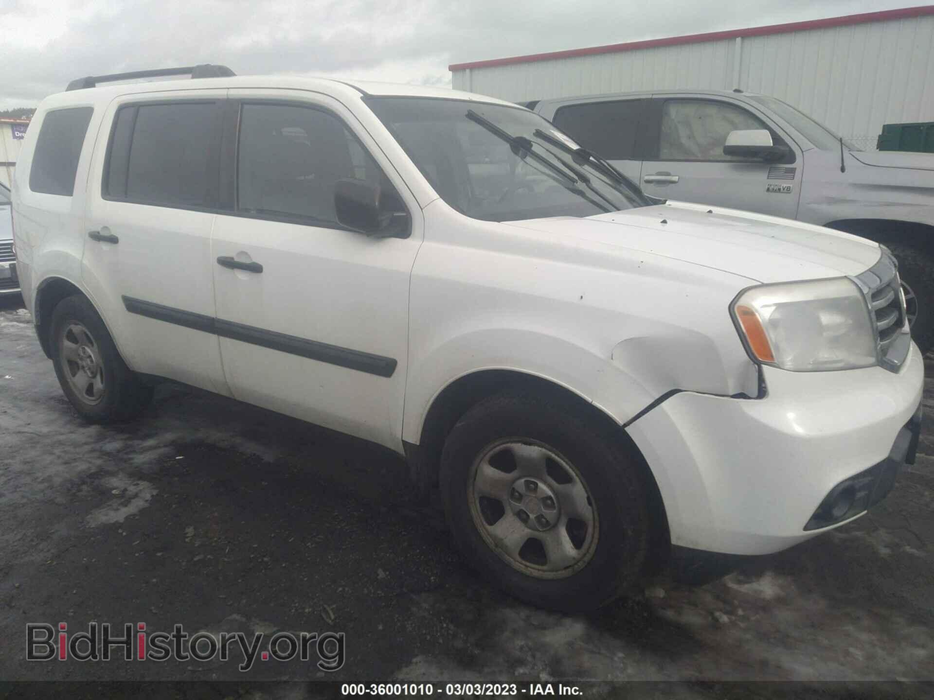 Фотография 5FNYF4H24CB016366 - HONDA PILOT 2012