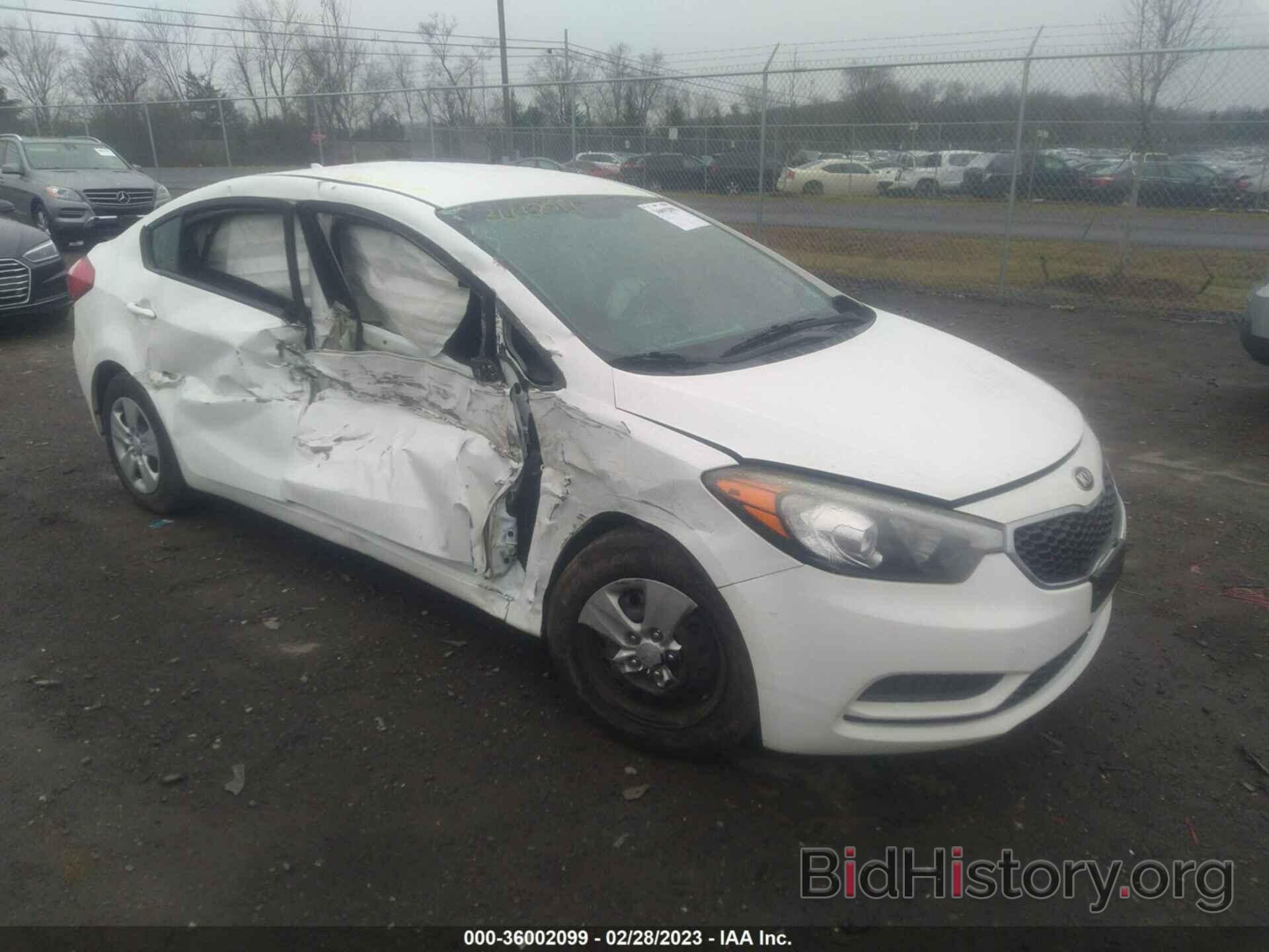 Photo KNAFK4A67G5458918 - KIA FORTE 2016