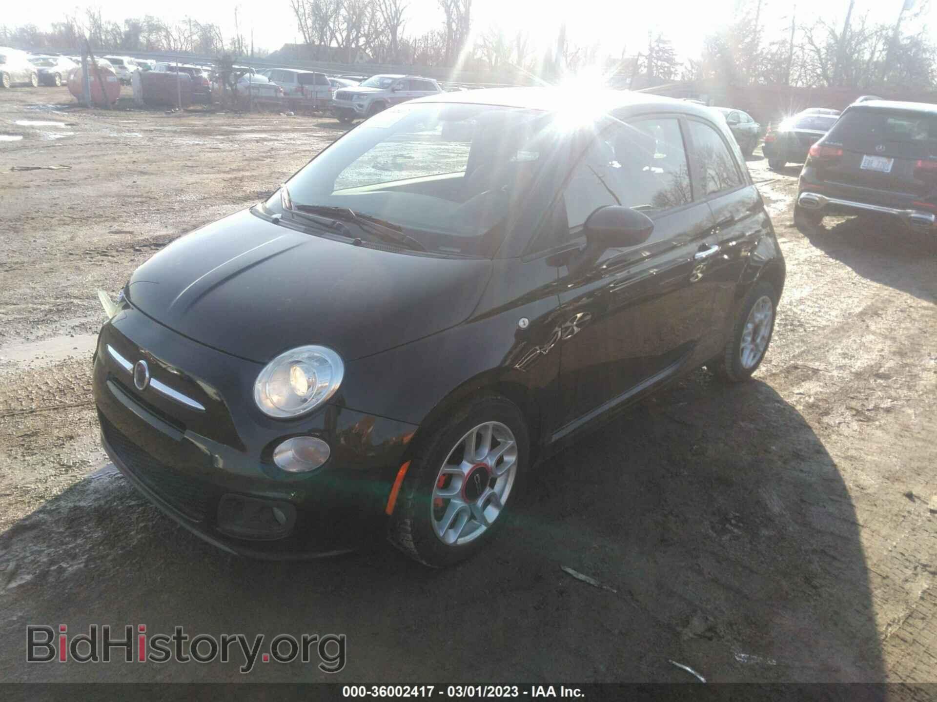 2012 FIAT 500 - VIN: 3C3CFFBR8CT371106 - Фото 2