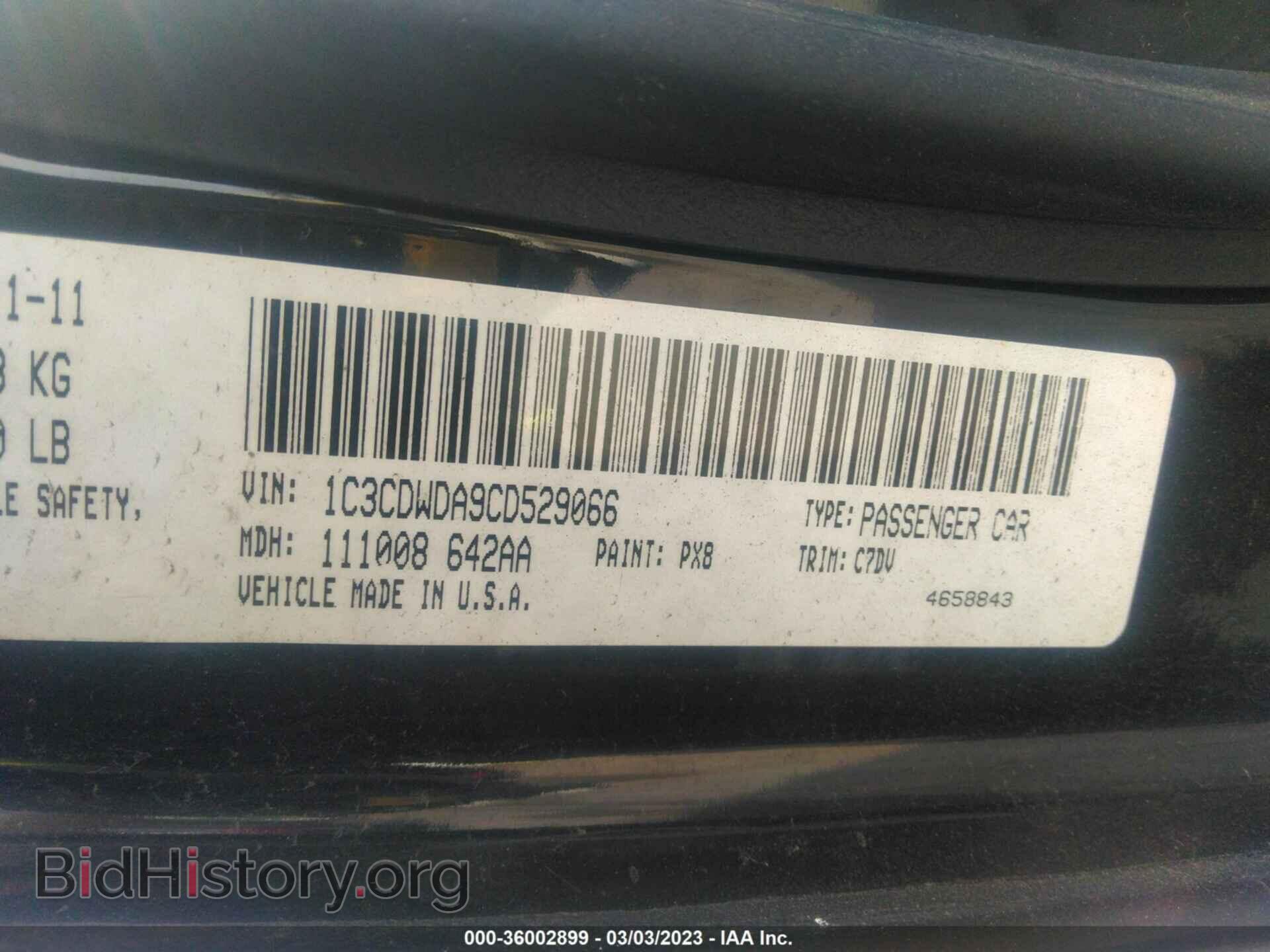 2012 DODGE CALIBER - VIN: 1C3CDWDA9CD529066 - Photo 9