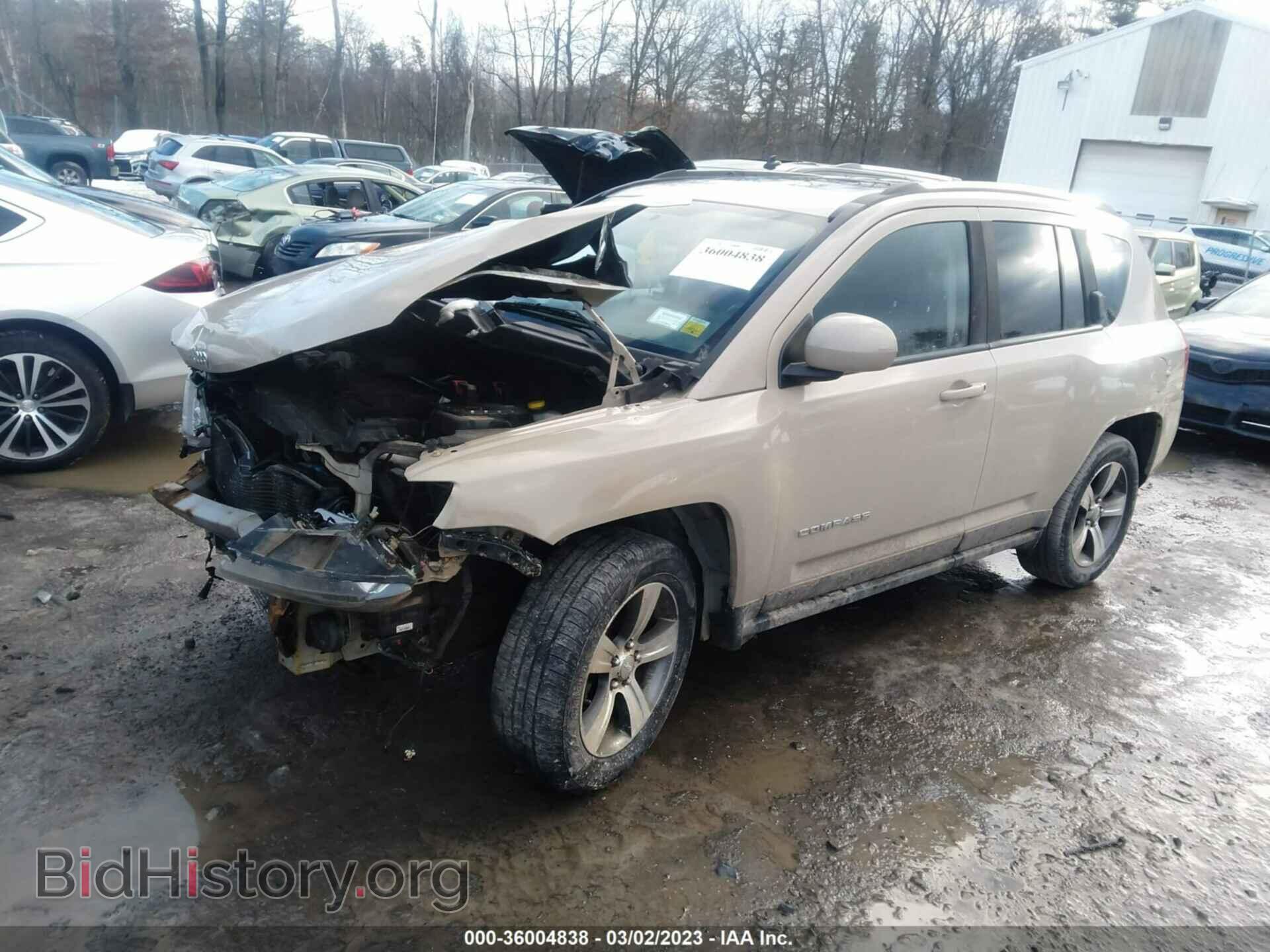 2016 JEEP COMPASS - VIN: 1C4NJDEB0GD768231 - Фото 2