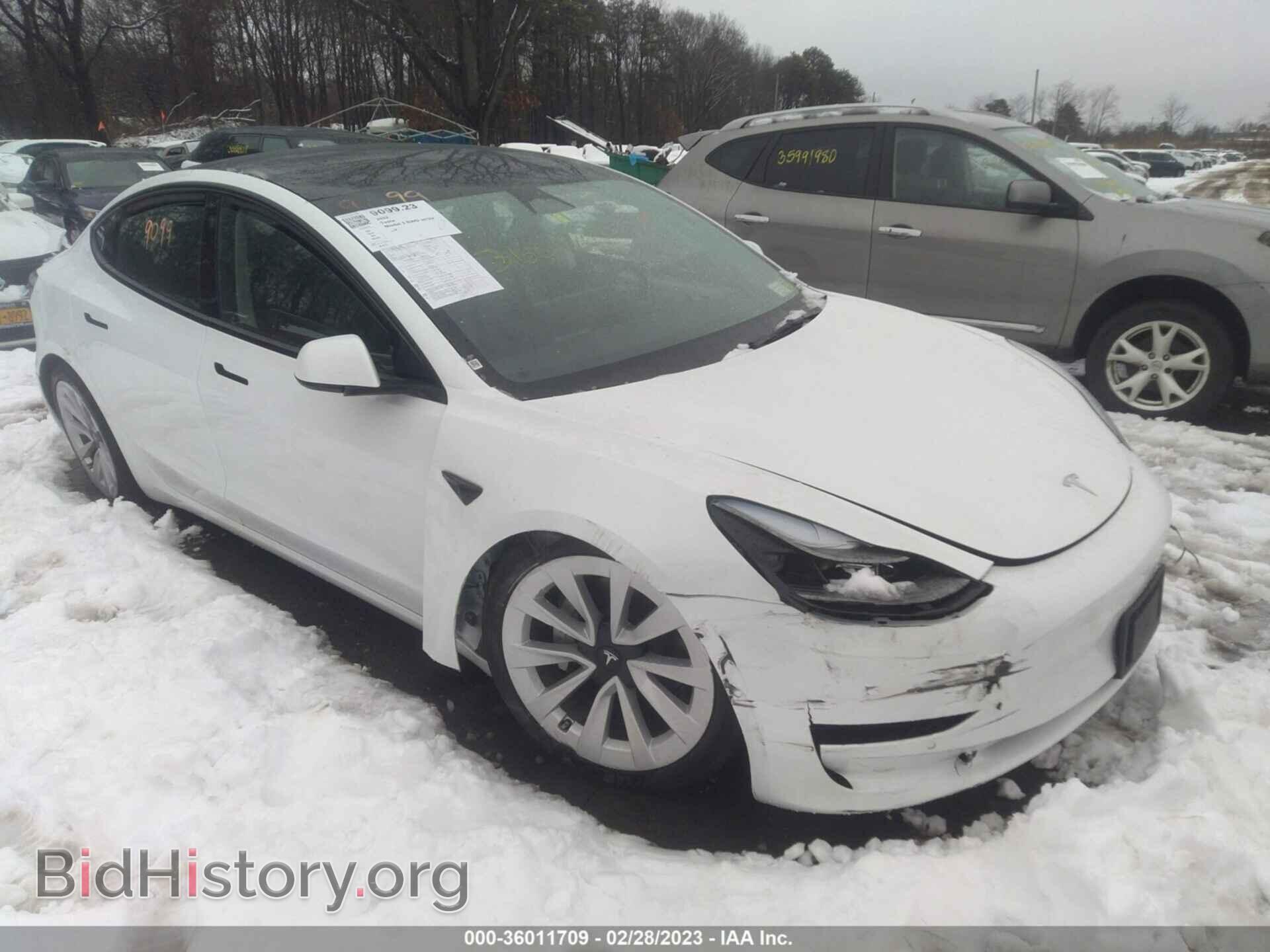 Фотография 5YJ3E1EA3NF370518 - TESLA MODEL 3 2022