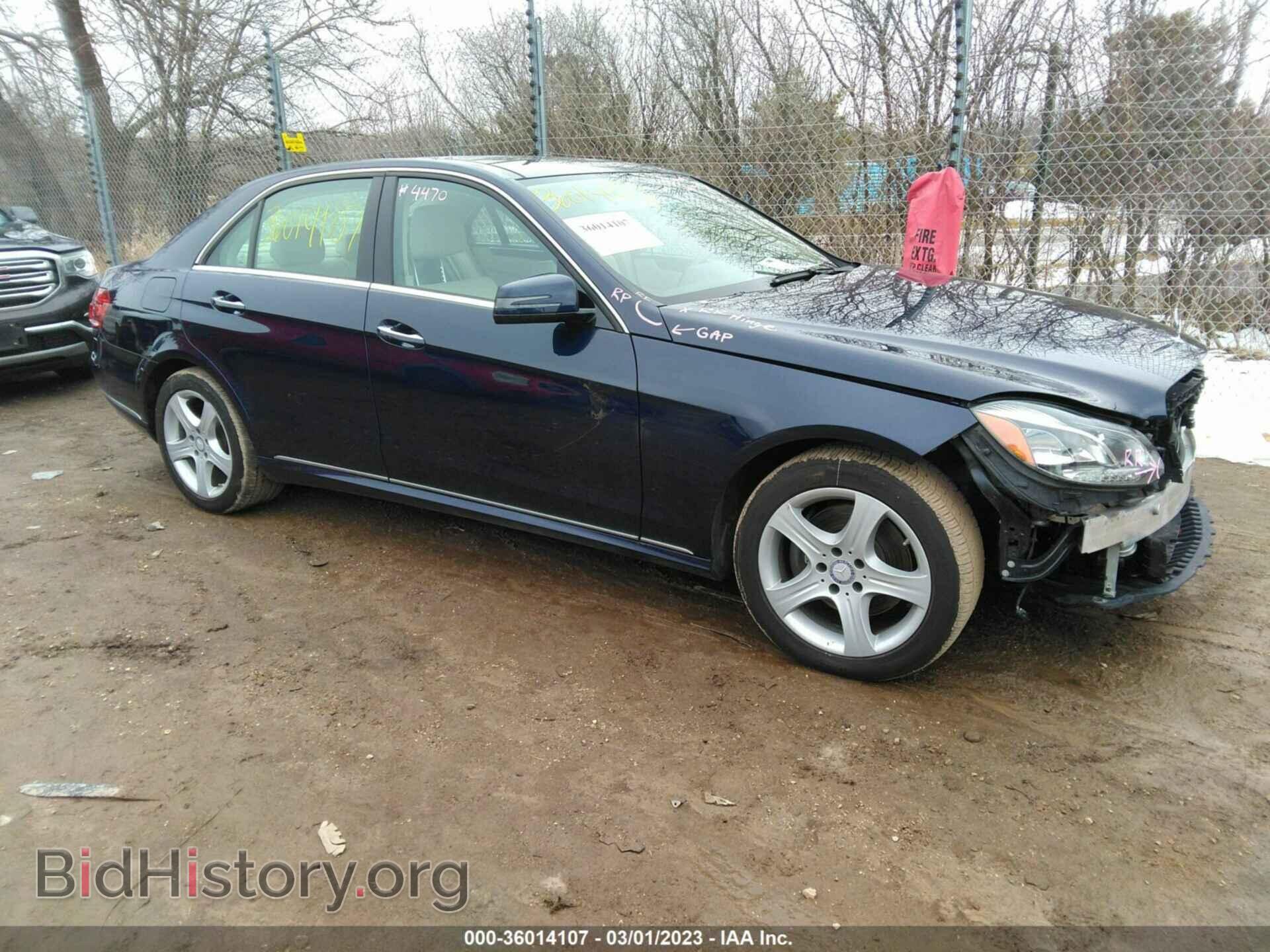 Photo WDDHF8JB7EA984979 - MERCEDES-BENZ E-CLASS 2014